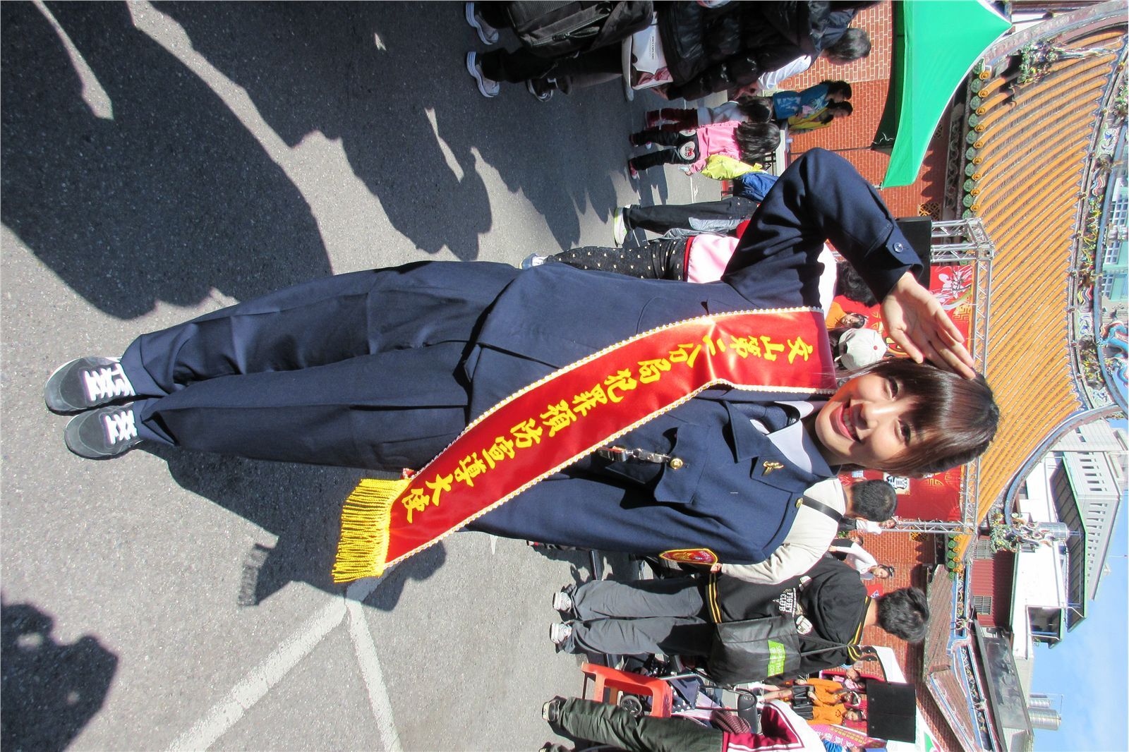 台湾美女NONO辜莞允(尖叫妹)警局反诈骗宣导