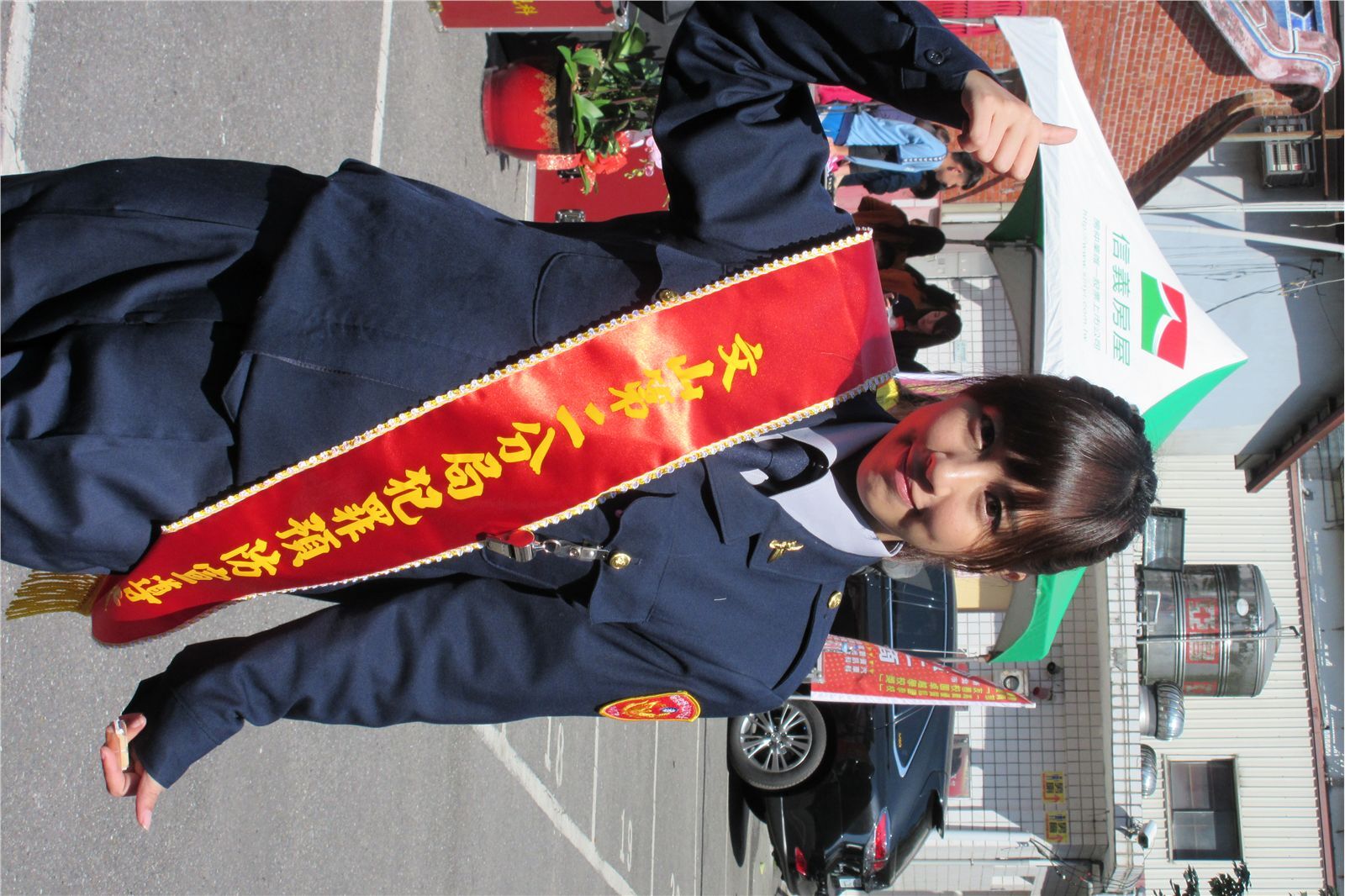 台湾美女NONO辜莞允(尖叫妹)警局反诈骗宣导