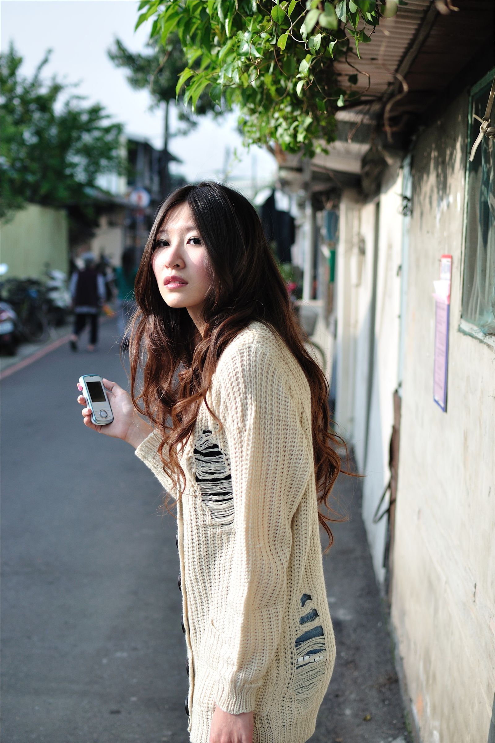 台湾清纯美女 Pink 永春街外拍写真