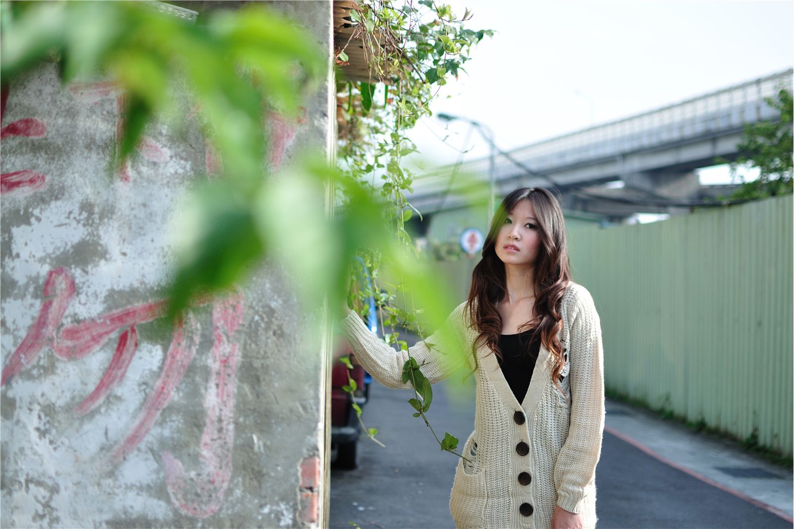 台湾清纯美女 Pink 永春街外拍写真