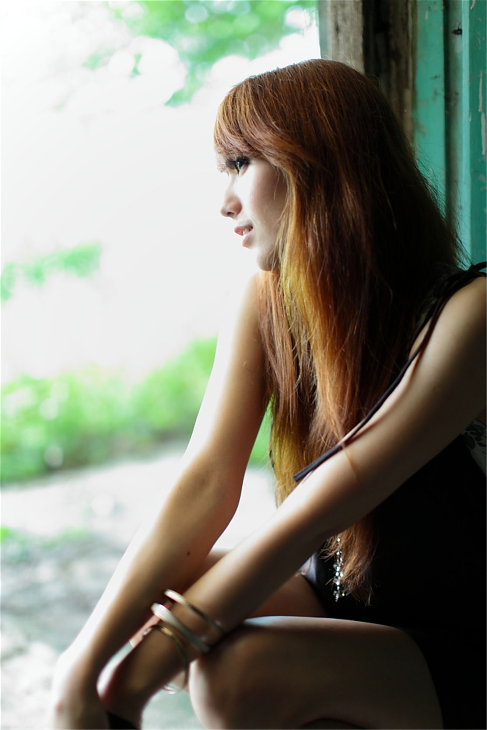 台湾清纯美女小静农场初夏田园风光写真