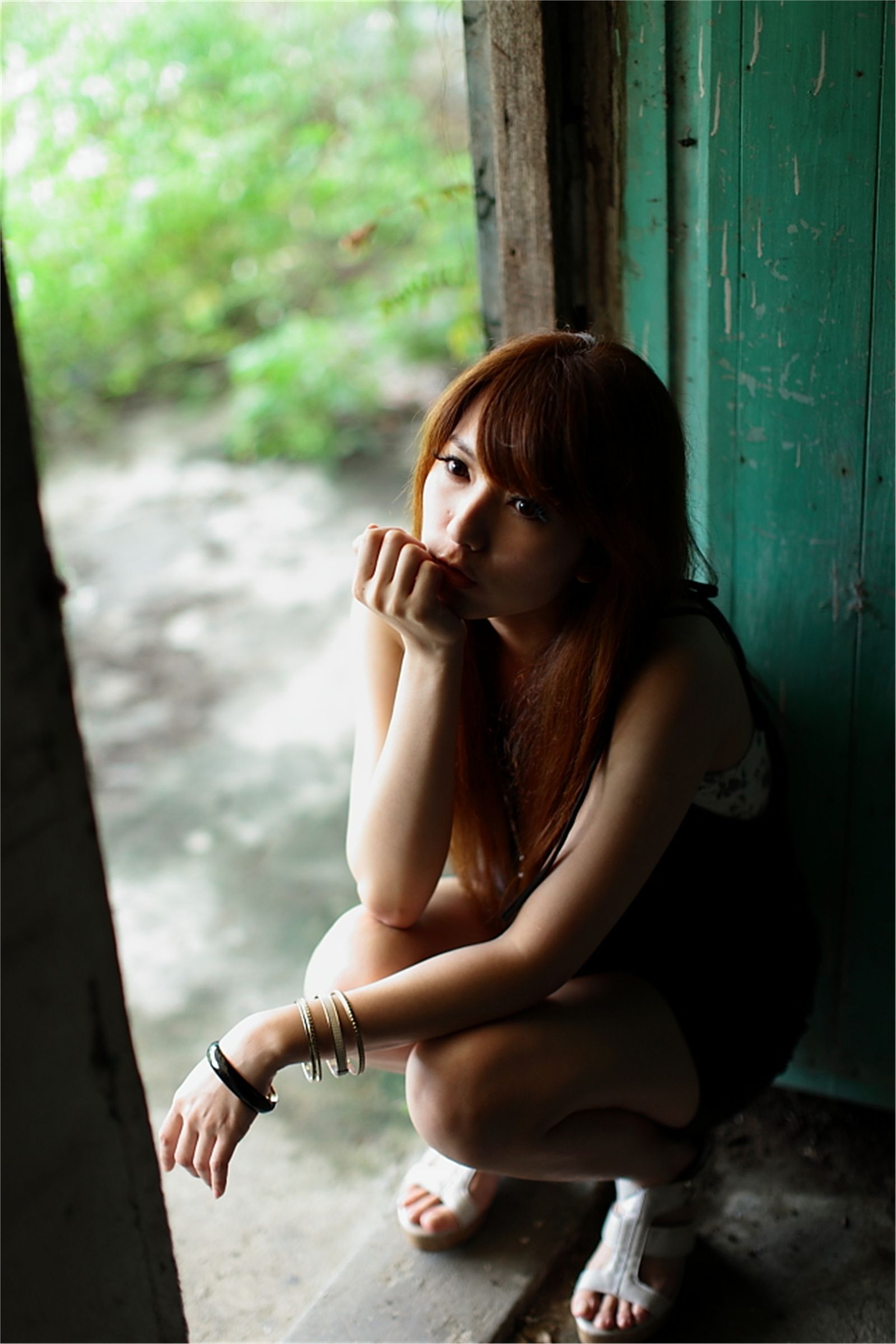 台湾清纯美女小静农场初夏田园风光写真