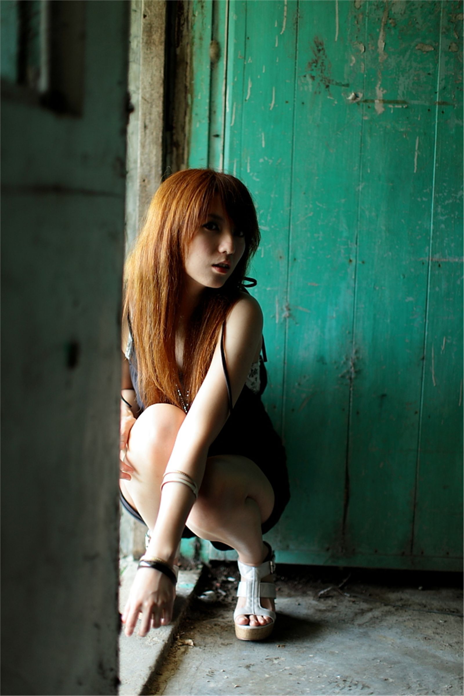 台湾清纯美女小静农场初夏田园风光写真