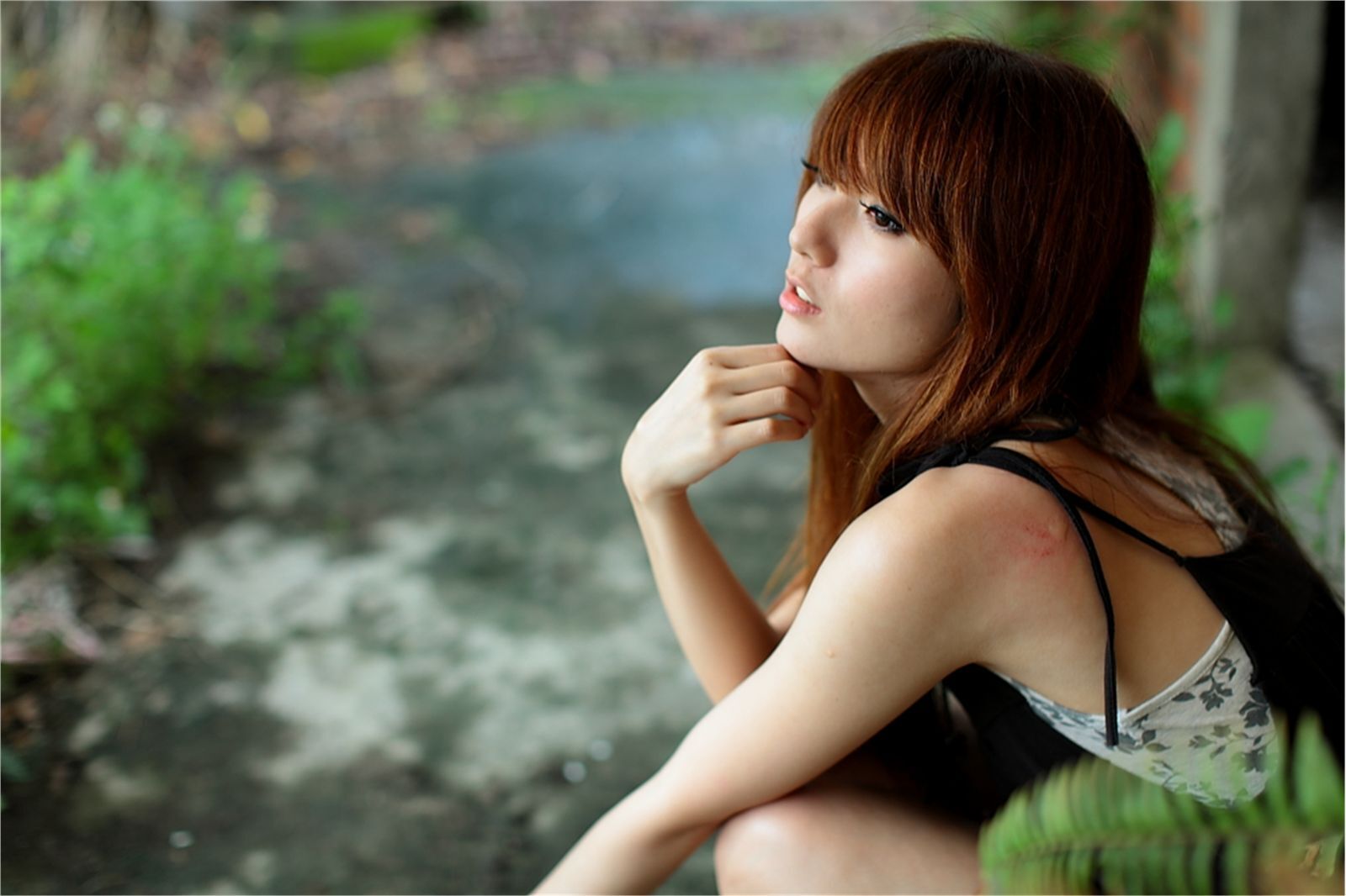 台湾清纯美女小静农场初夏田园风光写真