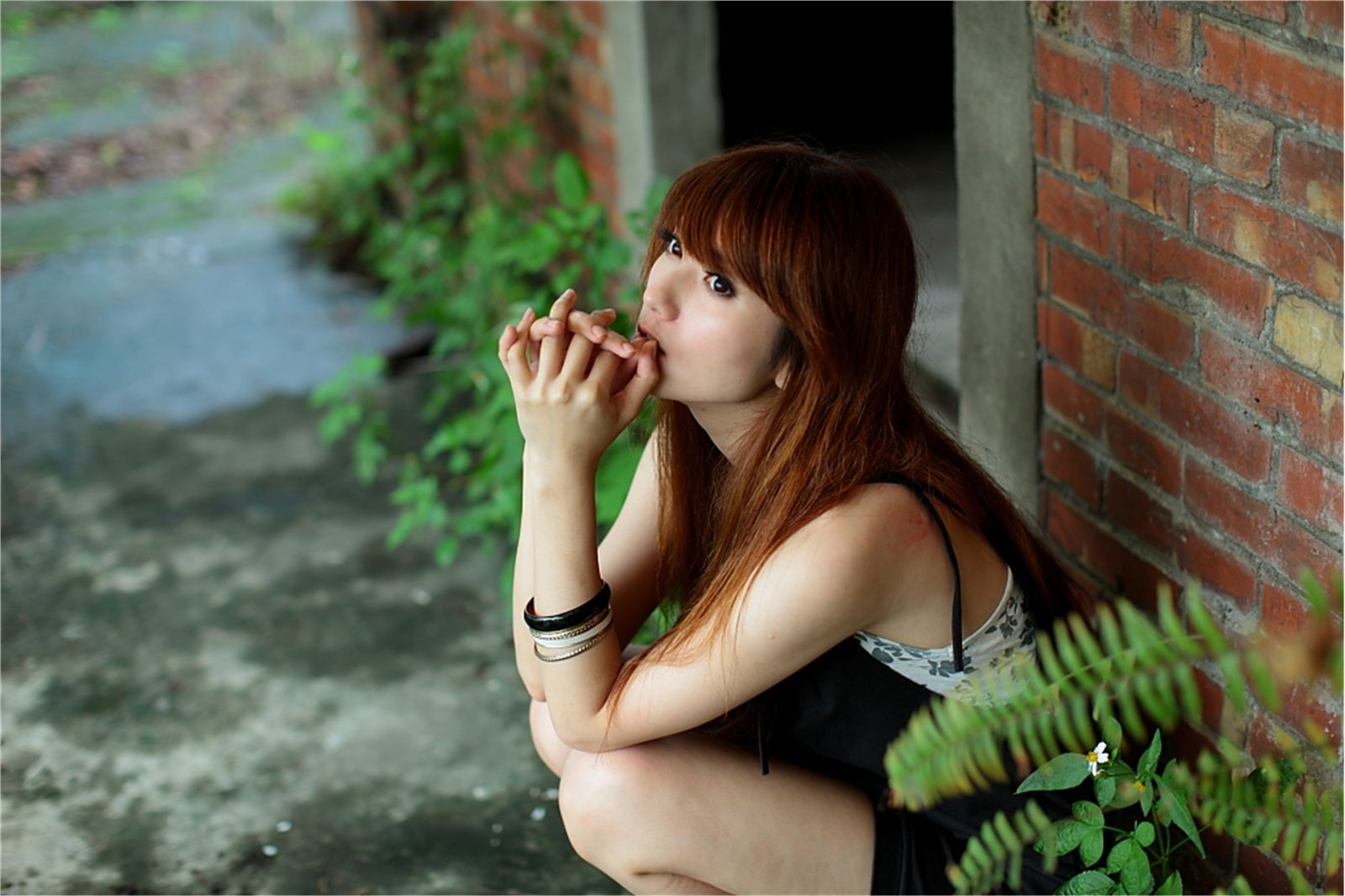 台湾清纯美女小静农场初夏田园风光写真