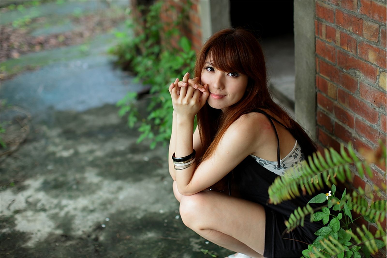 台湾清纯美女小静农场初夏田园风光写真