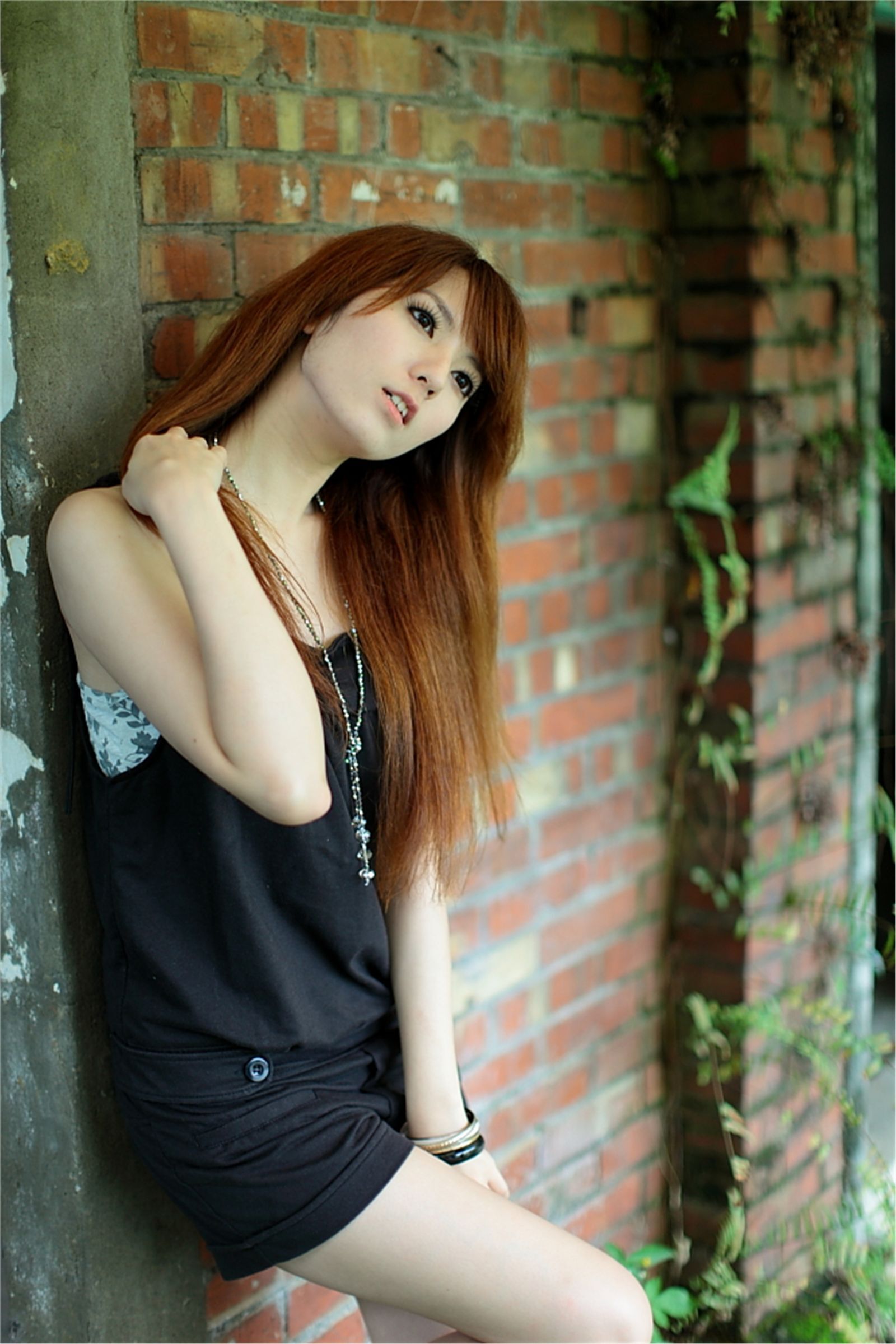 台湾清纯美女小静农场初夏田园风光写真