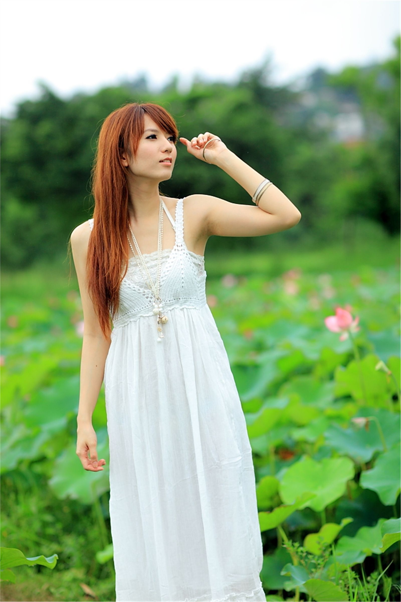 台湾清纯美女小静农场初夏田园风光写真