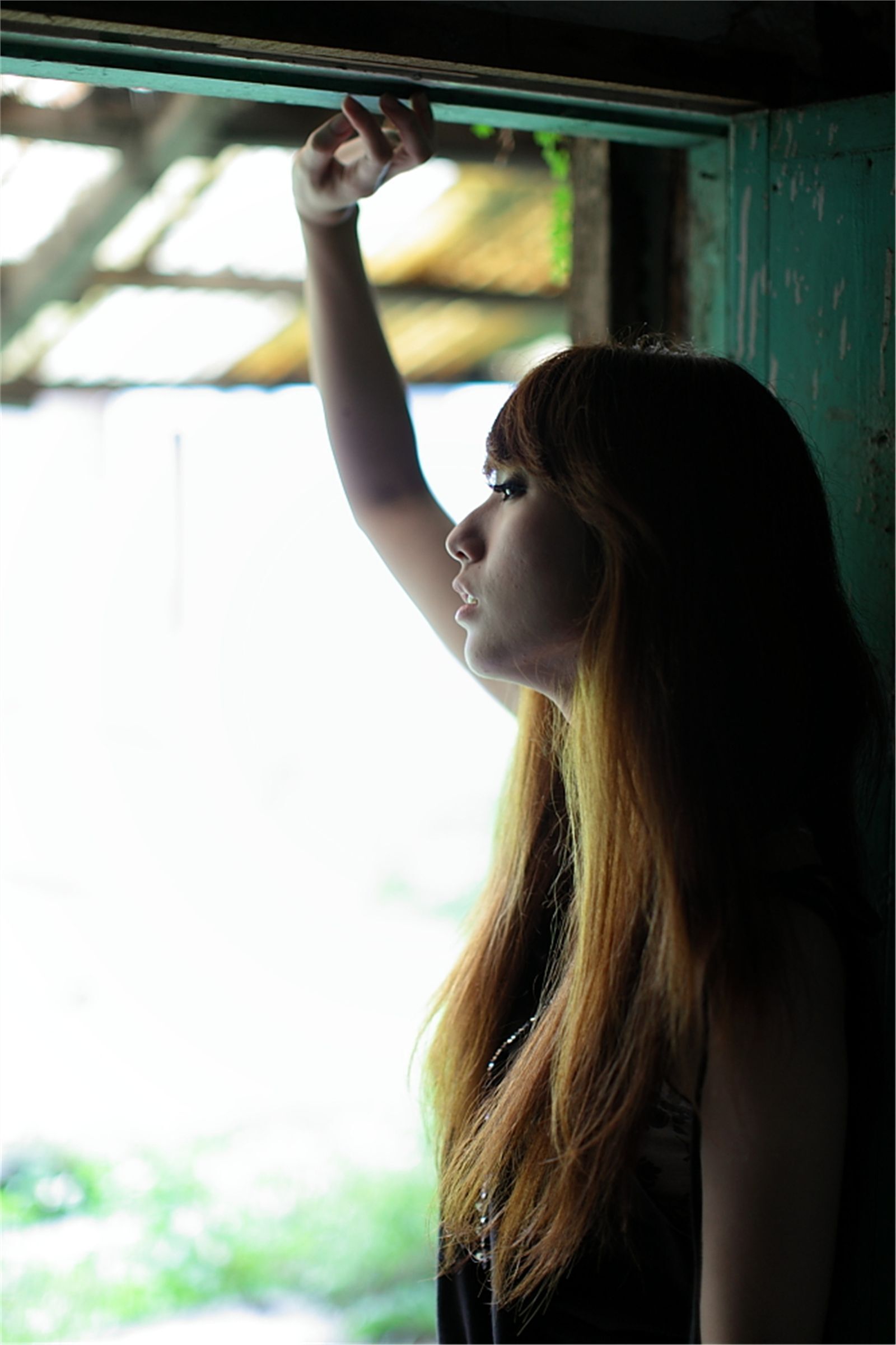 台湾清纯美女小静农场初夏田园风光写真