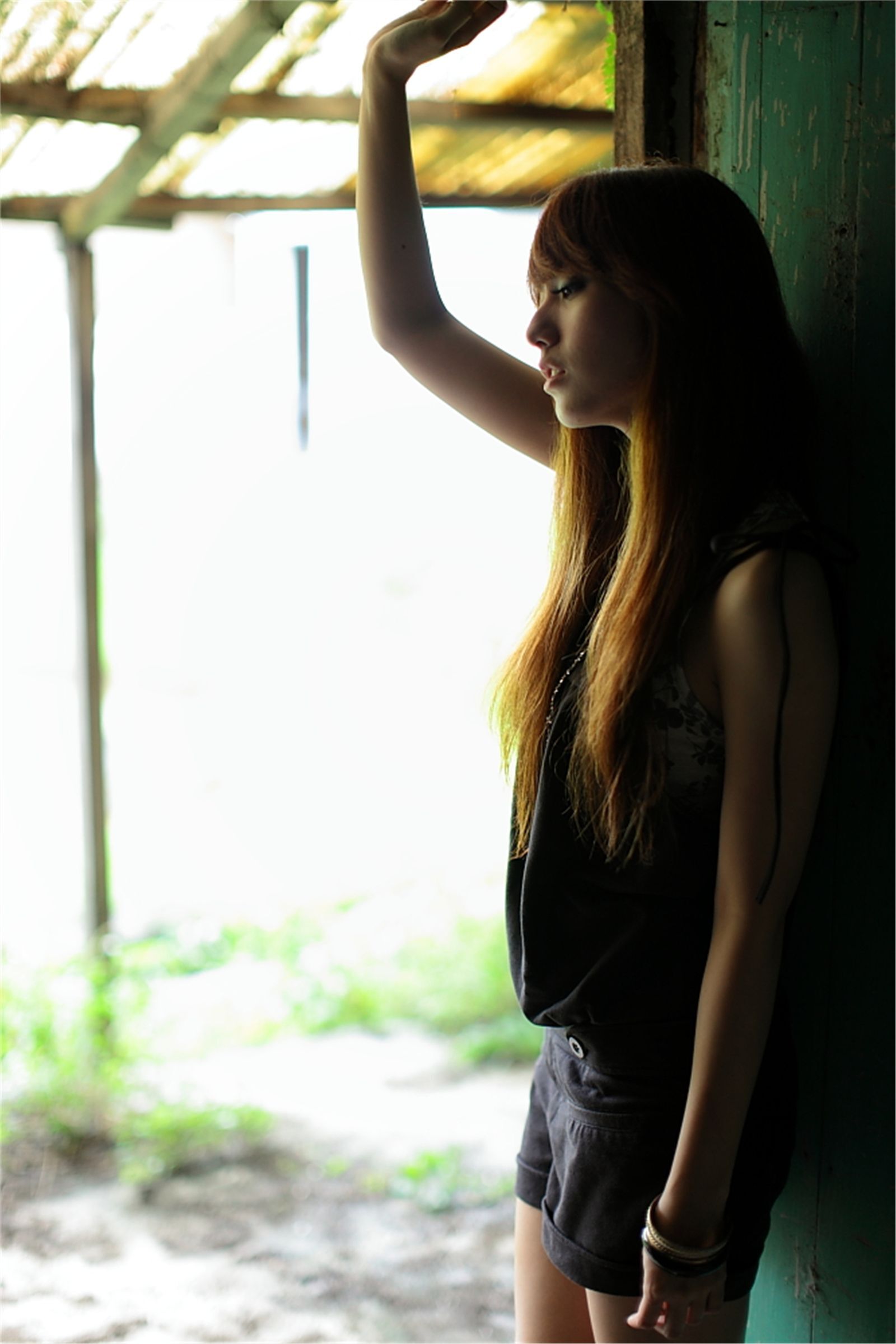 台湾清纯美女小静农场初夏田园风光写真