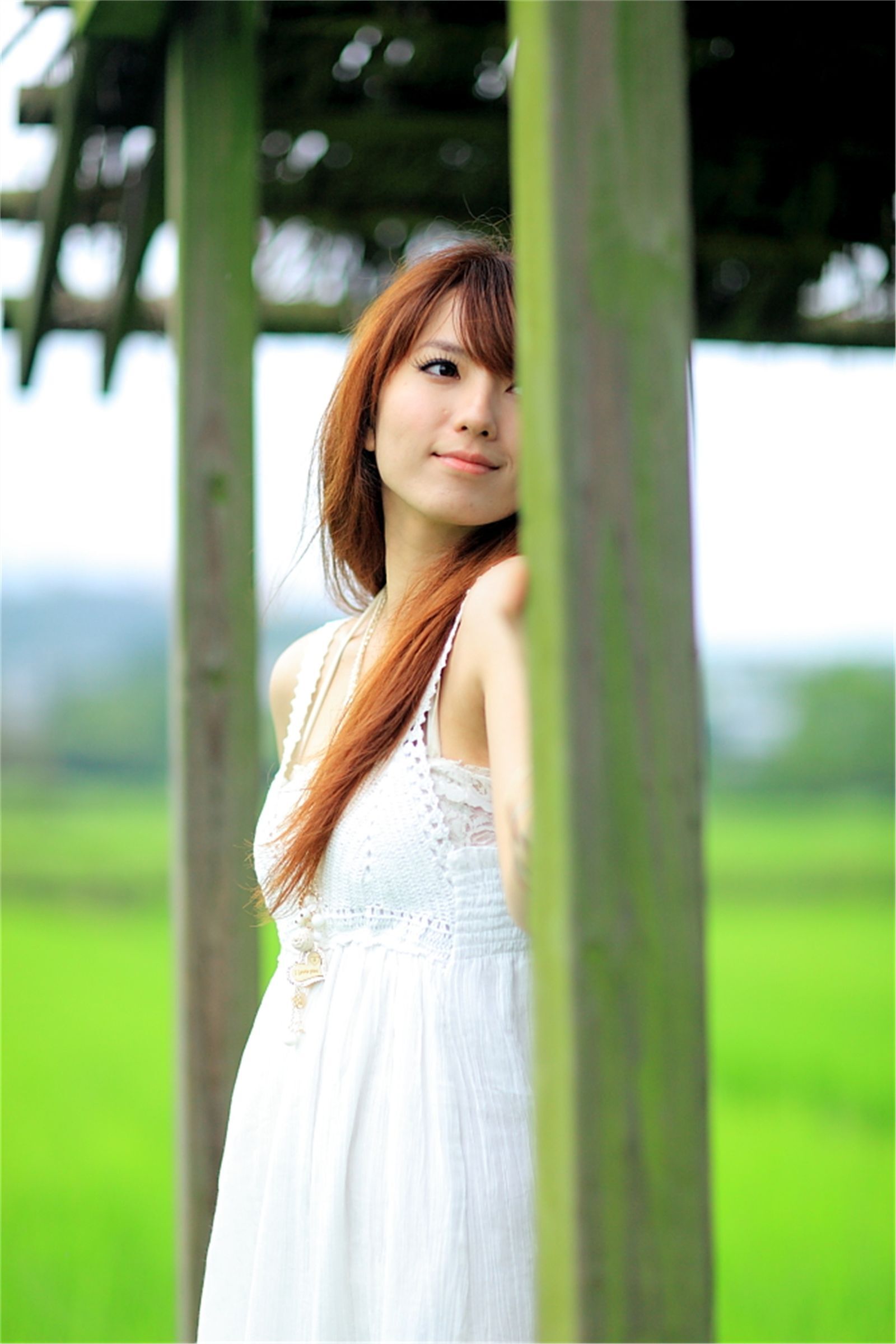 台湾清纯美女小静农场初夏田园风光写真