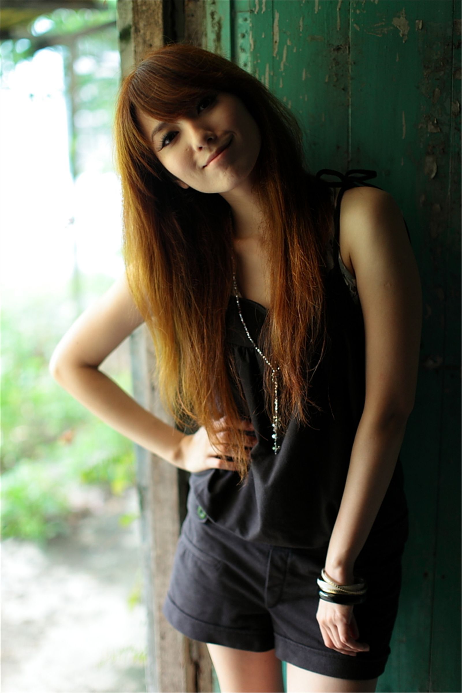 台湾清纯美女小静农场初夏田园风光写真