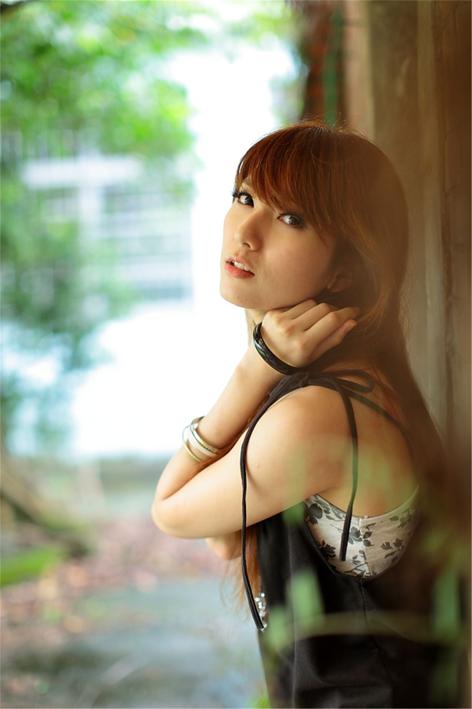 台湾清纯美女小静农场初夏田园风光写真