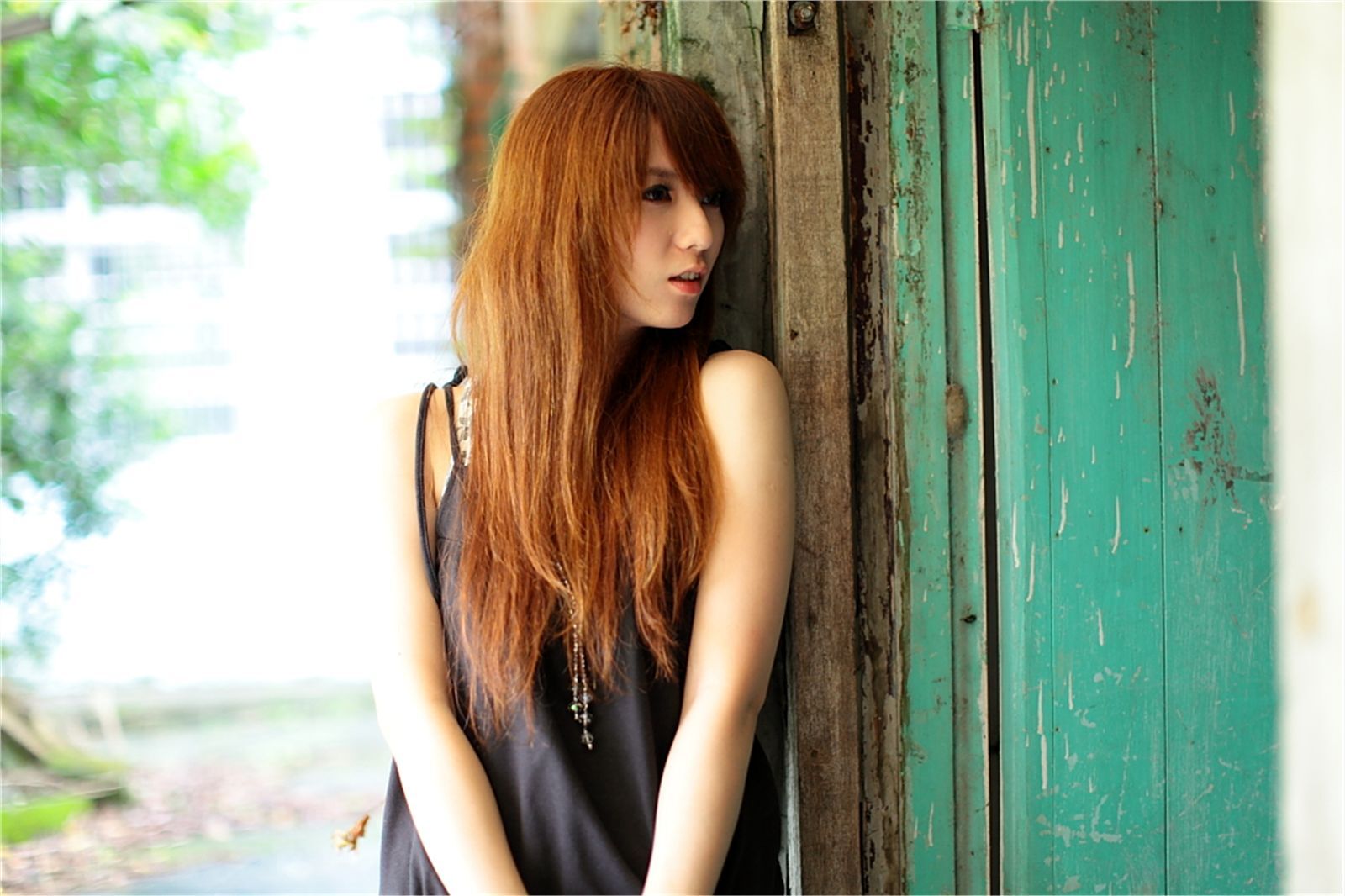 台湾清纯美女小静农场初夏田园风光写真