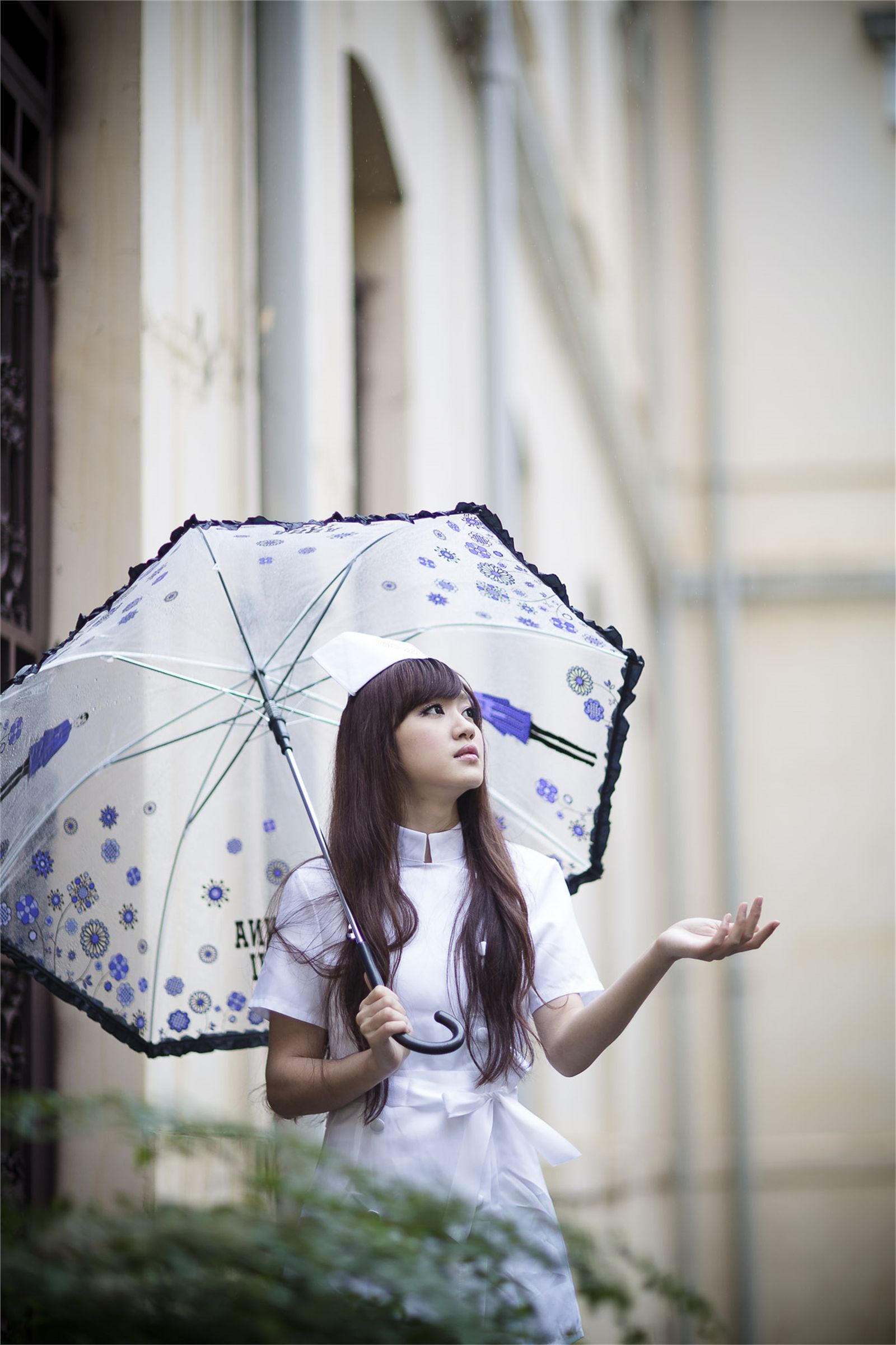 台湾清纯美女-小雅 台大医学院外拍