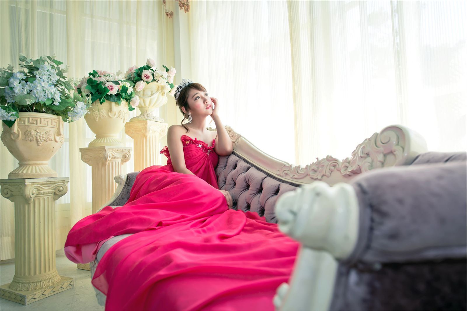 台湾气质美女许庆琳 绽放的玫瑰