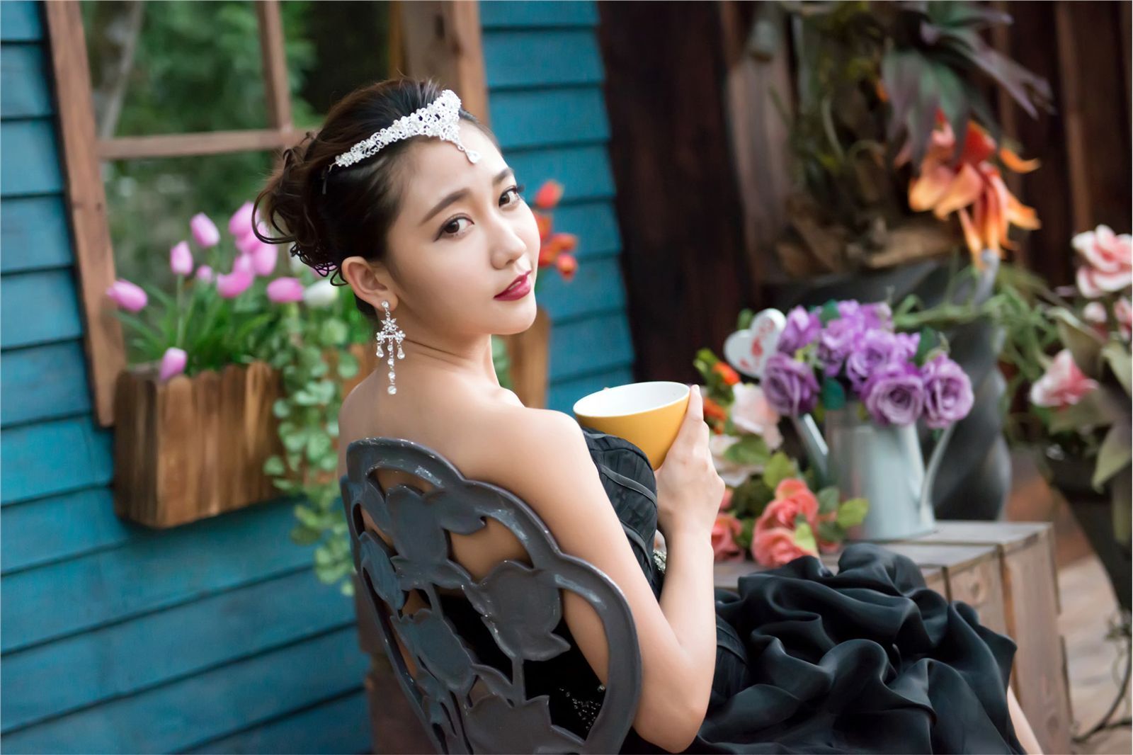 台湾气质美女许庆琳 绽放的玫瑰