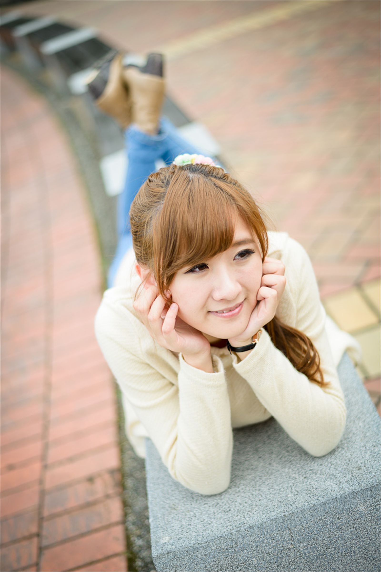 台湾清纯美女 思嫺-台北士林官邸外拍写真