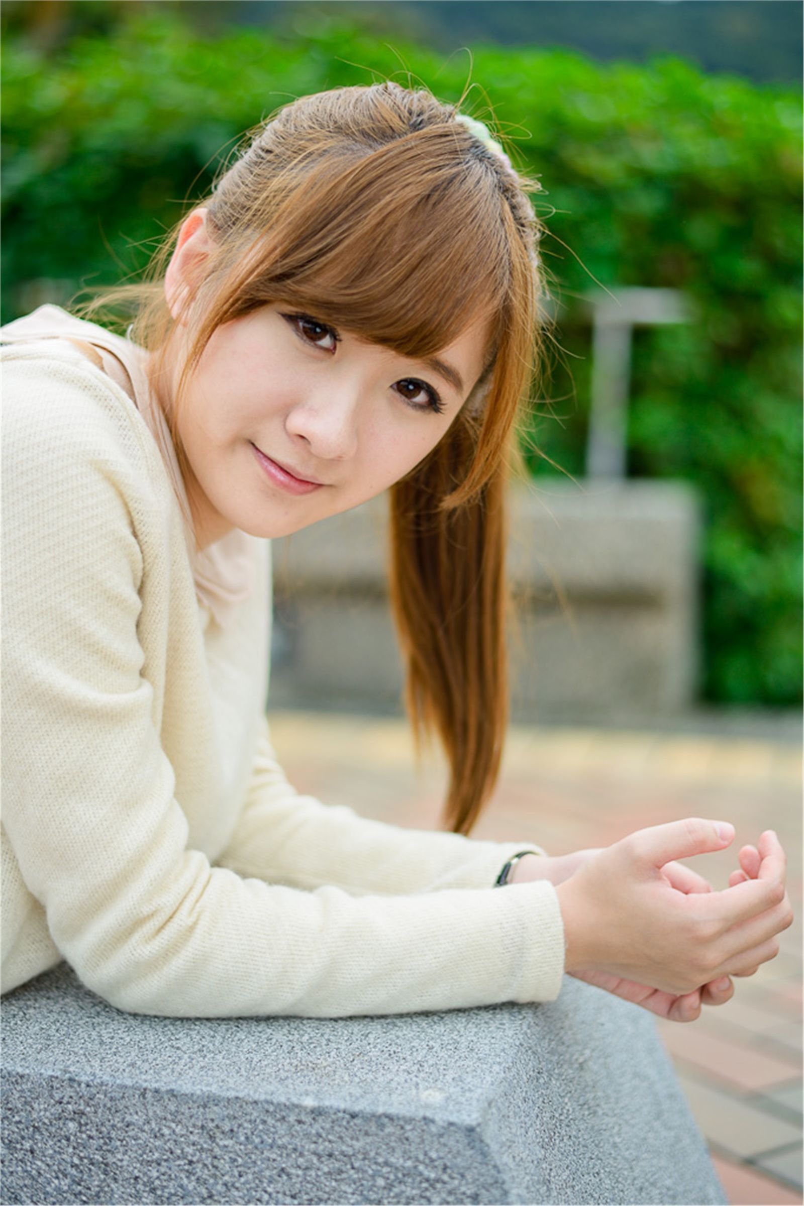 台湾清纯美女 思嫺-台北士林官邸外拍写真