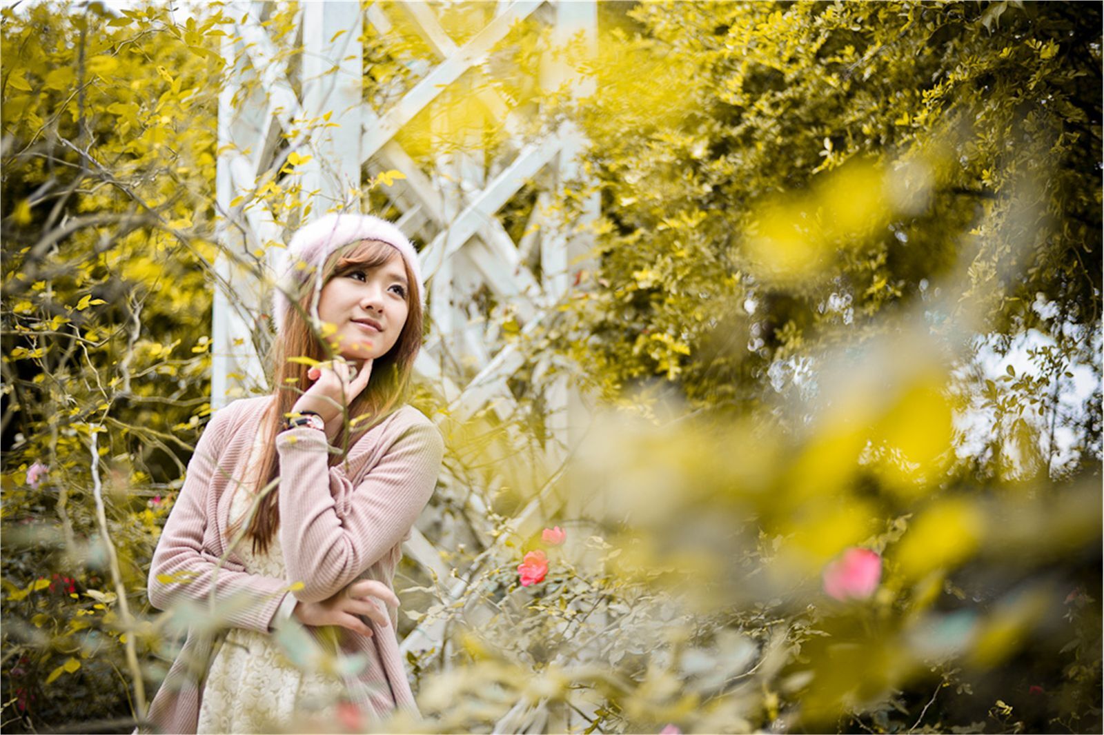 台湾清纯美女 思嫺-台北士林官邸外拍写真