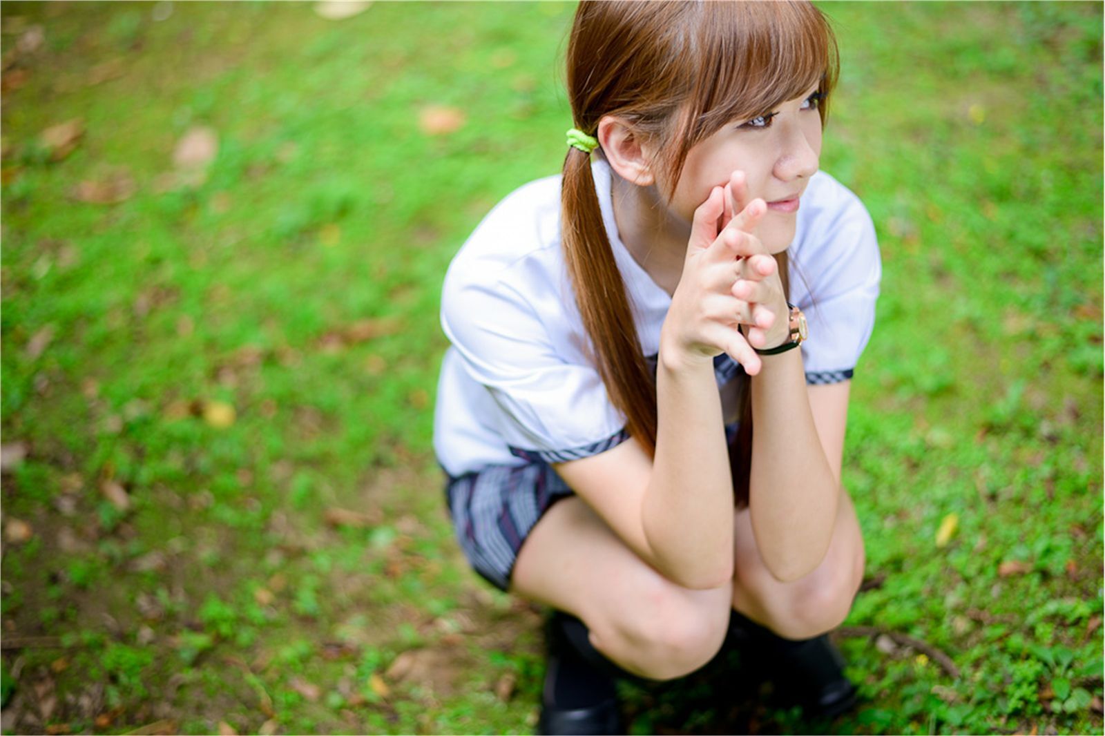 台湾清纯美女 思嫺-台北士林官邸外拍写真