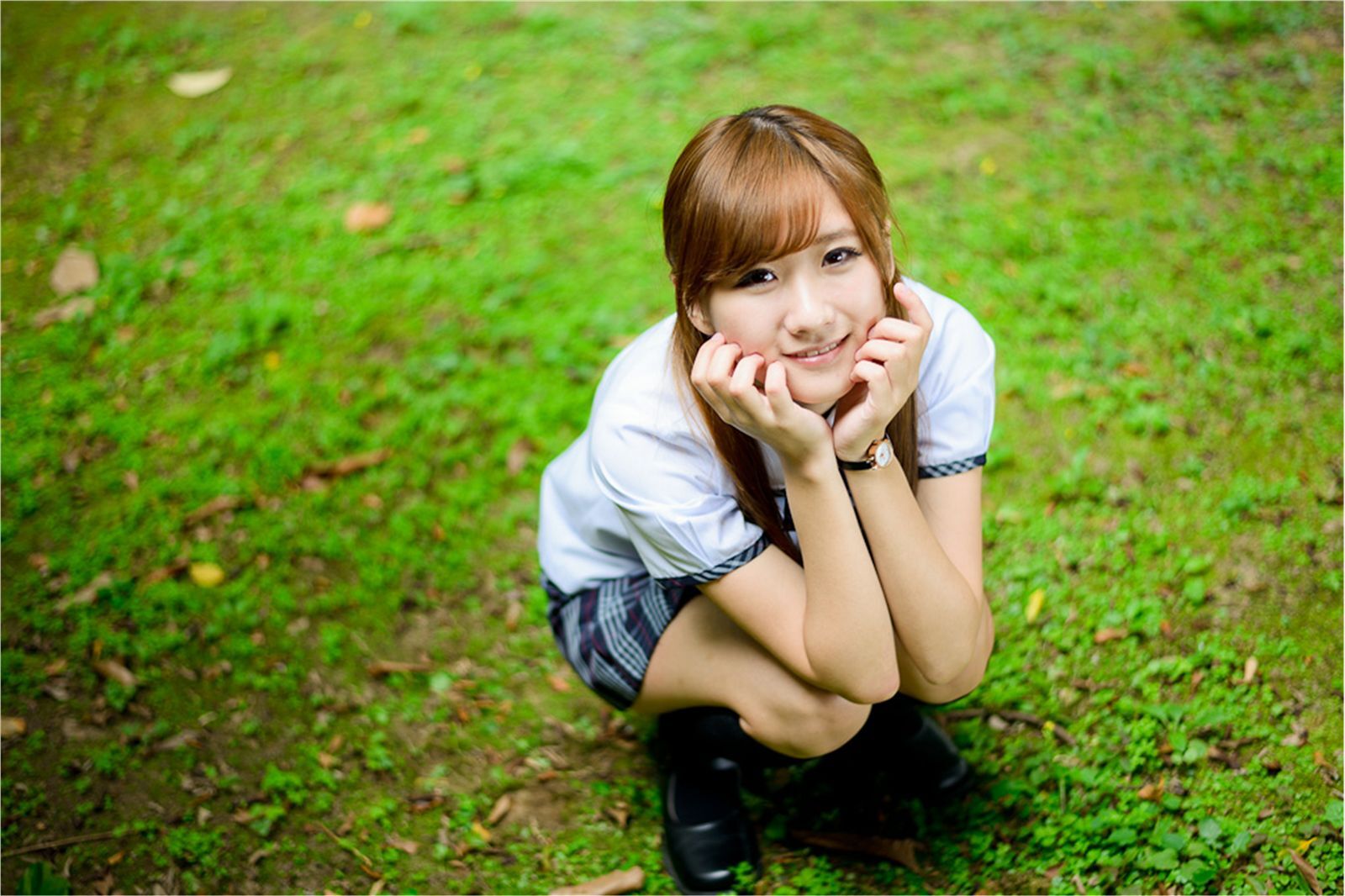 台湾清纯美女 思嫺-台北士林官邸外拍写真