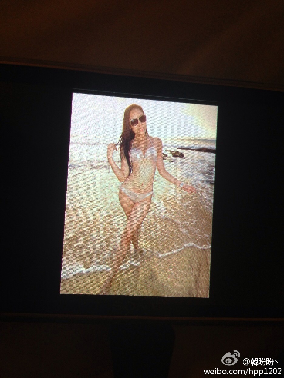 新一代性感车模小天后，风韵十足韩盼盼