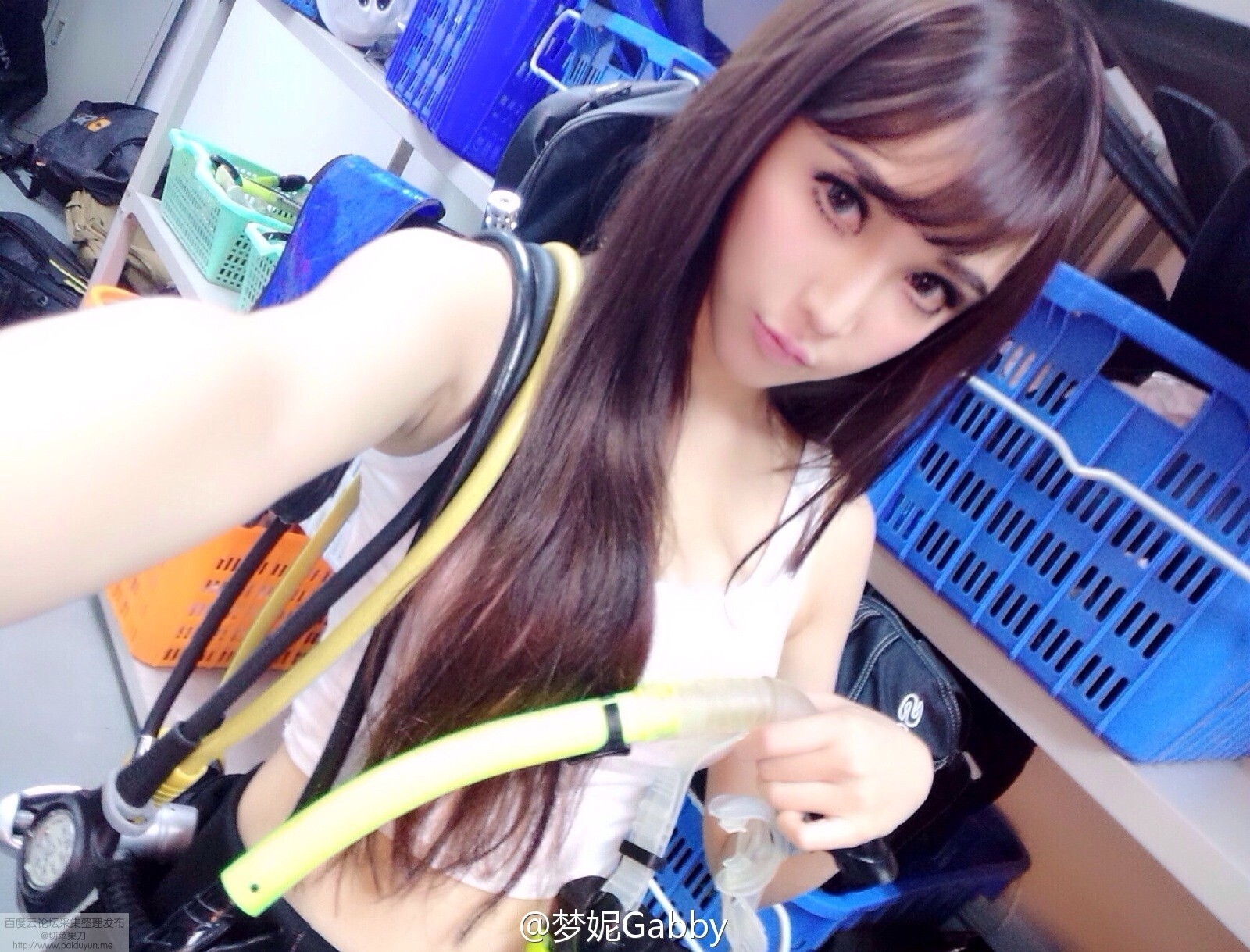 北舞校花翻版Angelababy 梦妮gabby小清新微博图集