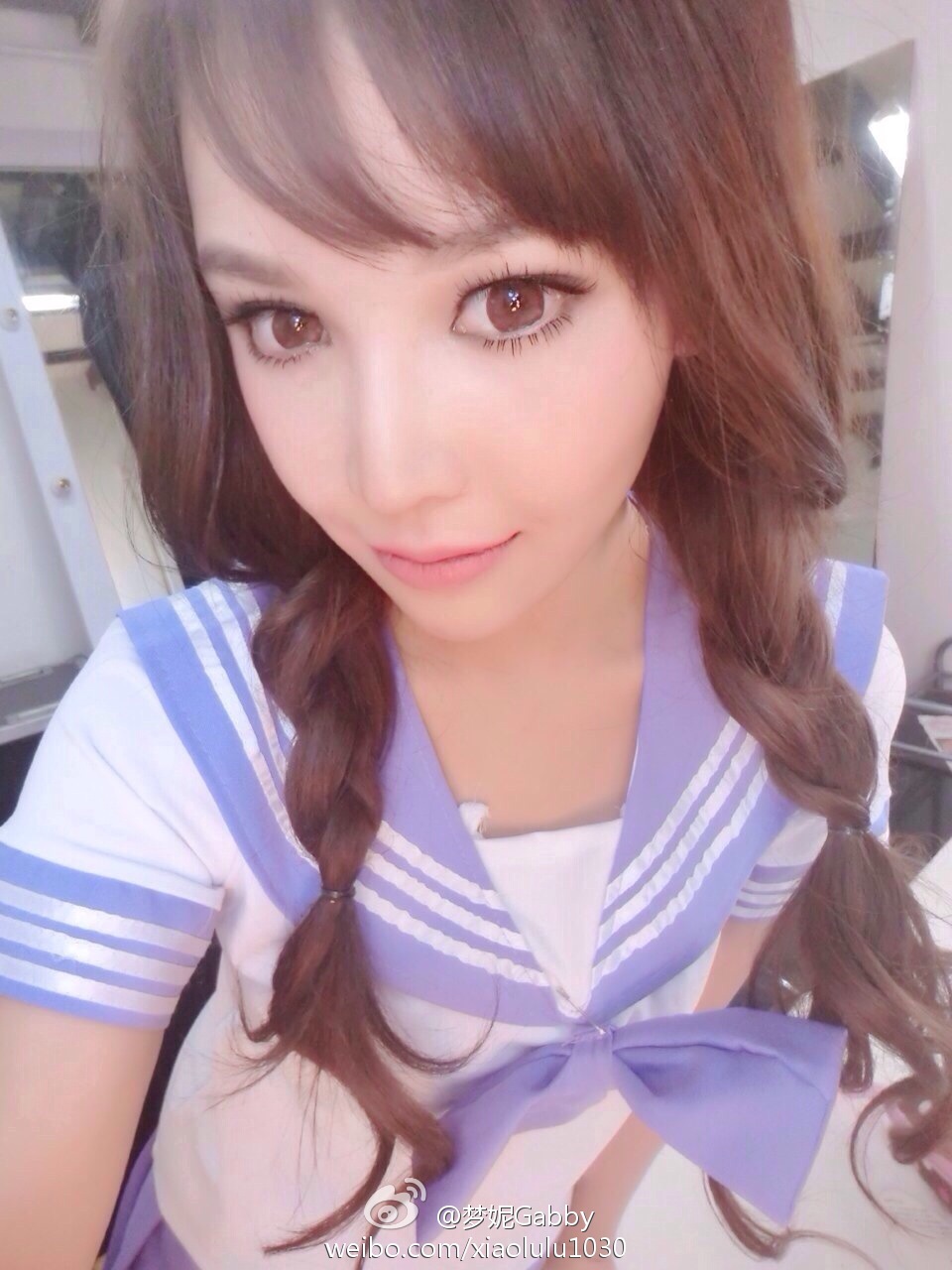 北舞校花翻版Angelababy 梦妮gabby小清新微博图集