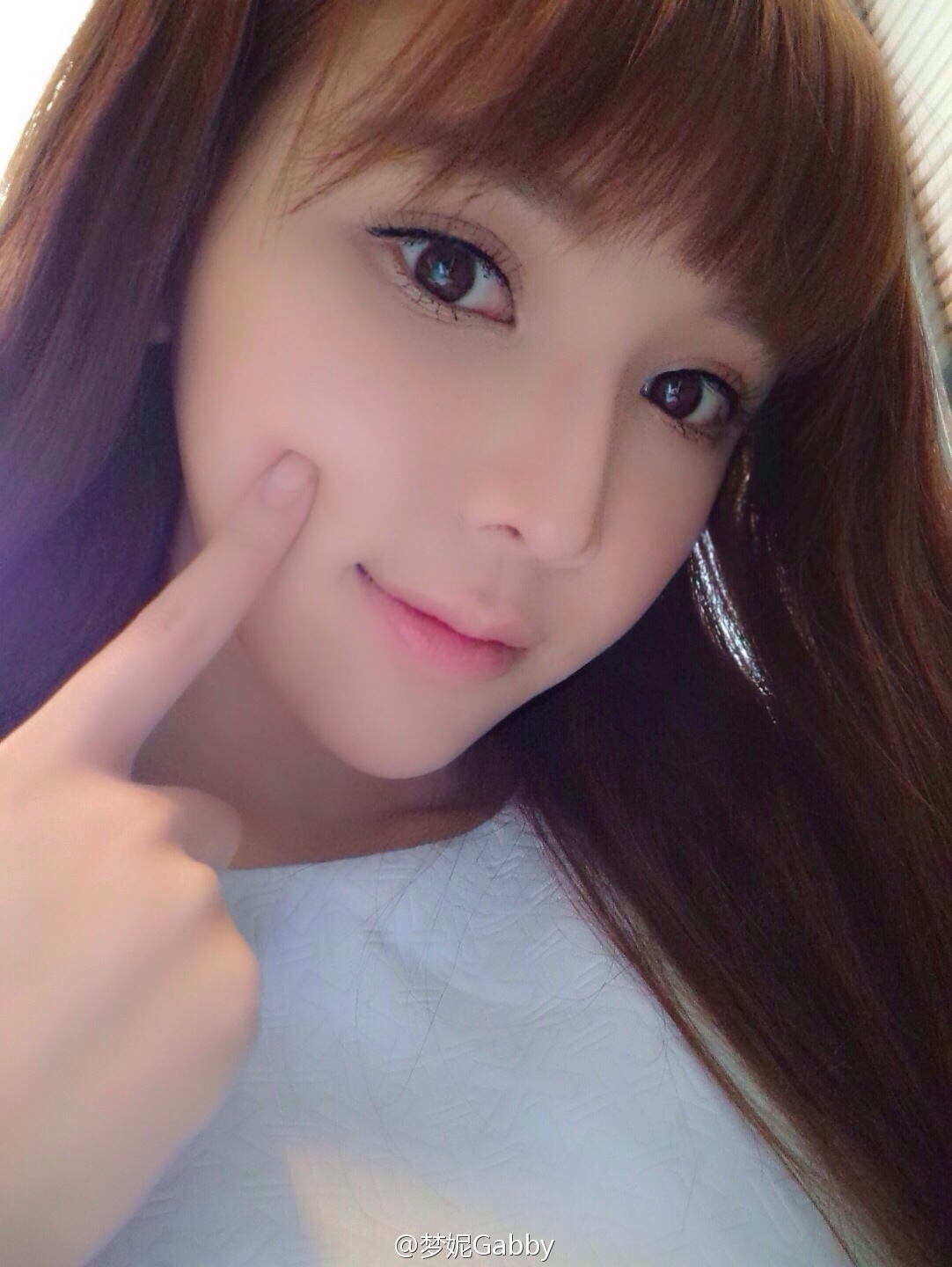 北舞校花翻版Angelababy 梦妮gabby小清新微博图集