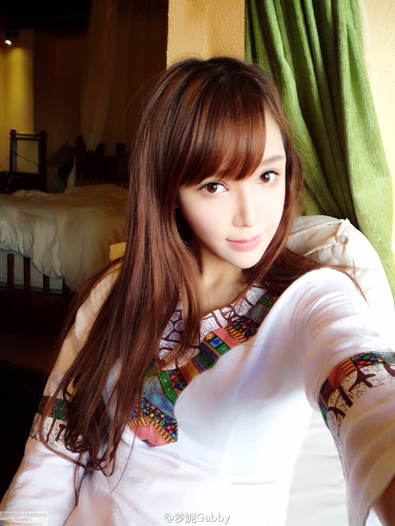 北舞校花翻版Angelababy 梦妮gabby小清新微博图集