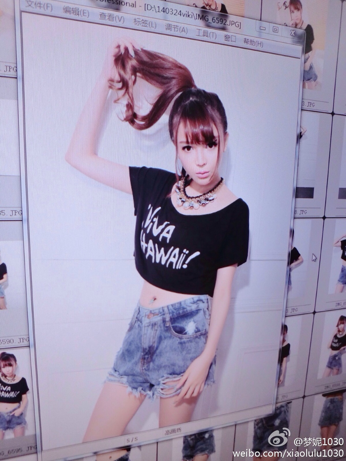 北舞校花翻版Angelababy 梦妮gabby小清新微博图集