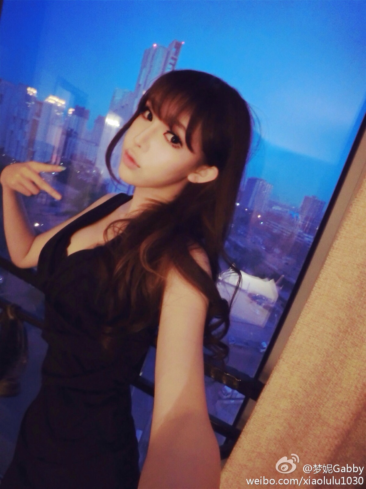 北舞校花翻版Angelababy 梦妮gabby小清新微博图集