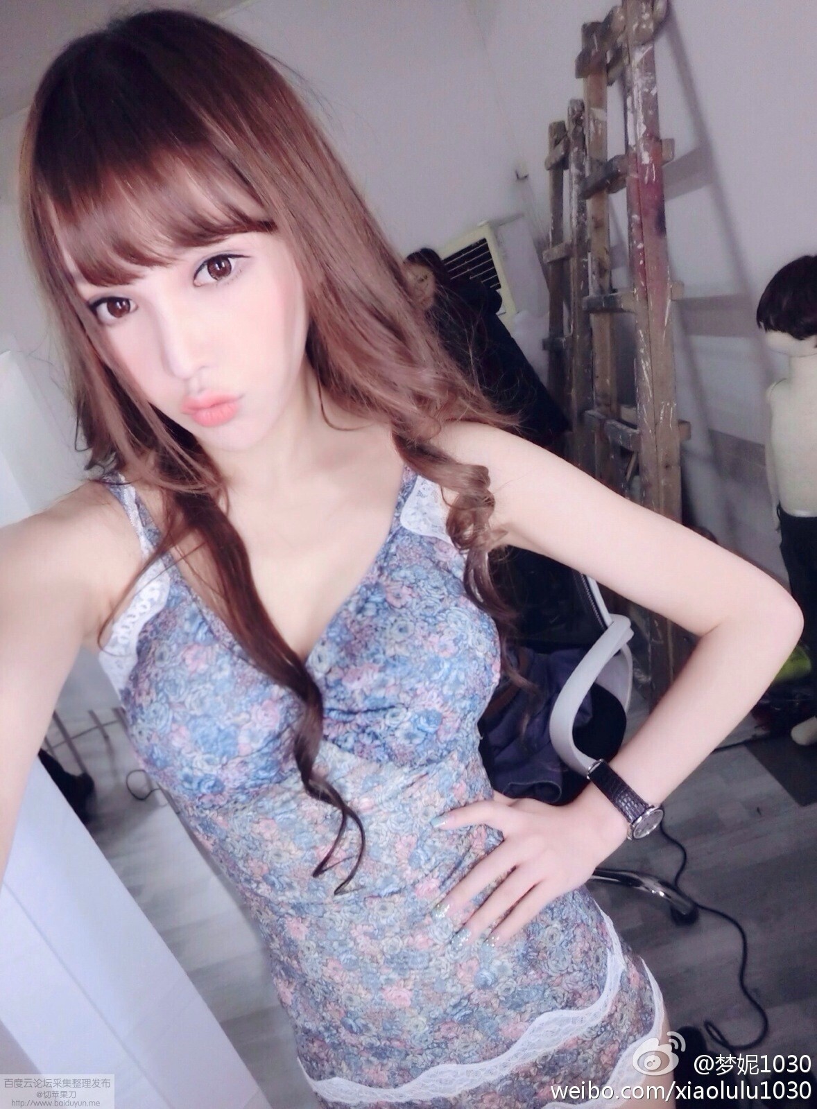 北舞校花翻版Angelababy 梦妮gabby小清新微博图集