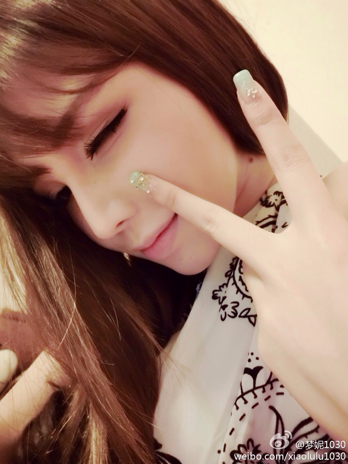 北舞校花翻版Angelababy 梦妮gabby小清新微博图集