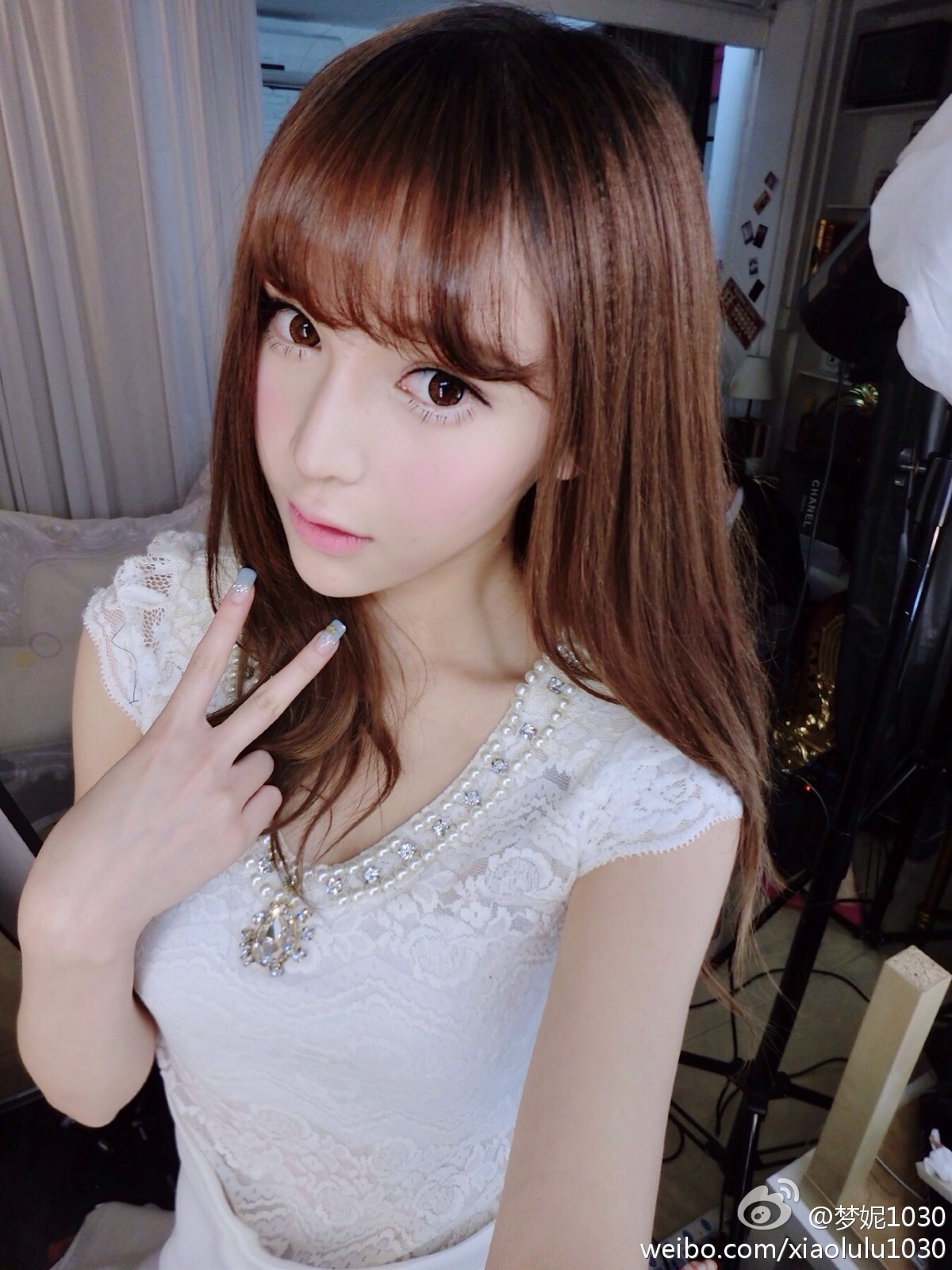 北舞校花翻版Angelababy 梦妮gabby小清新微博图集