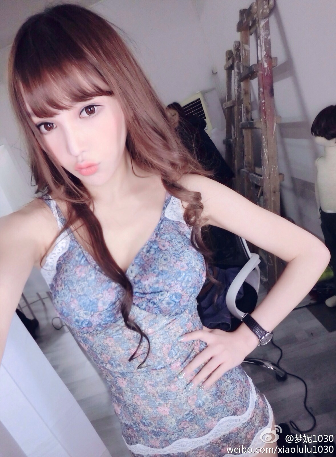 北舞校花翻版Angelababy 梦妮gabby小清新微博图集