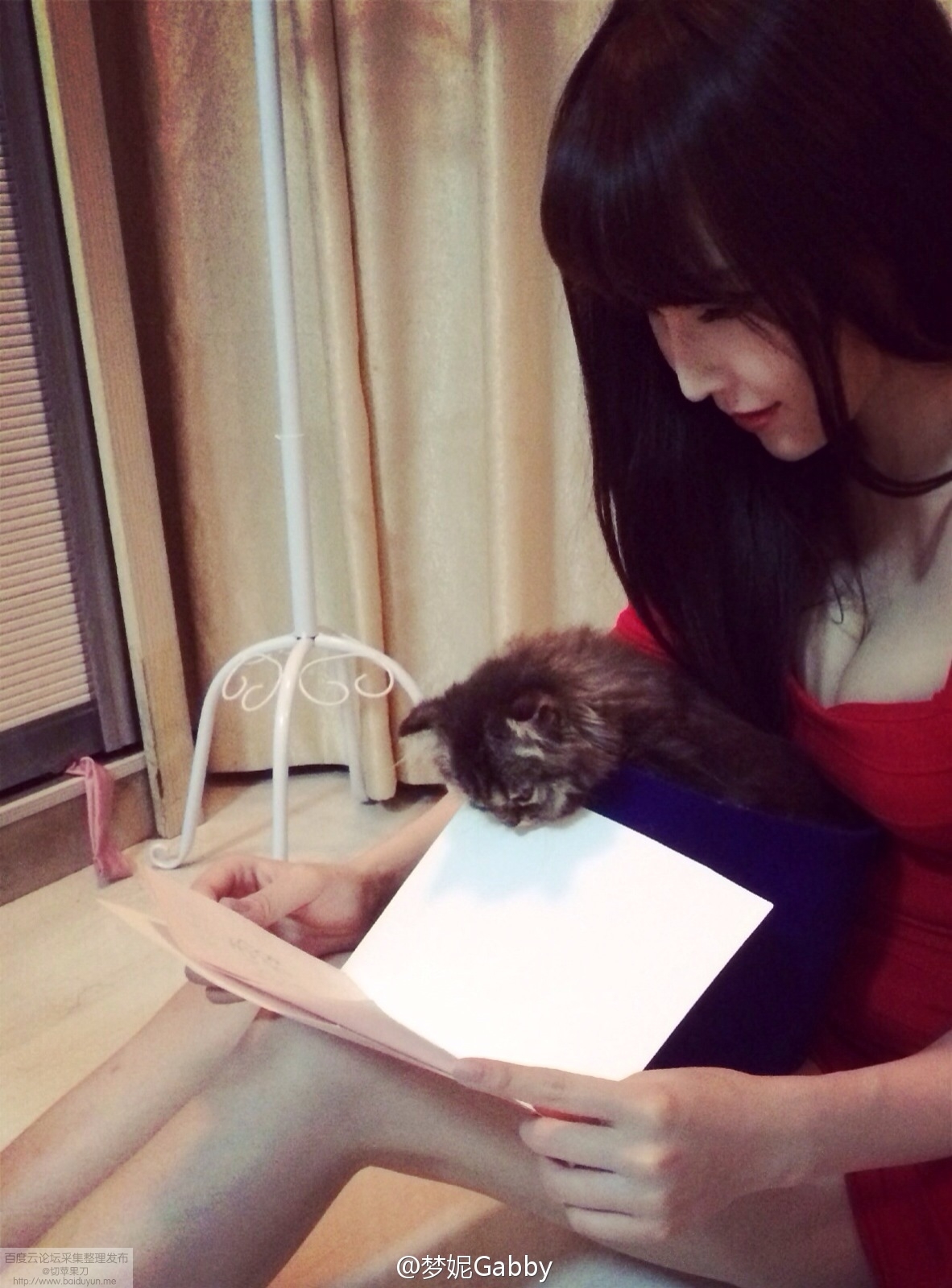 北舞校花翻版Angelababy 梦妮gabby小清新微博图集