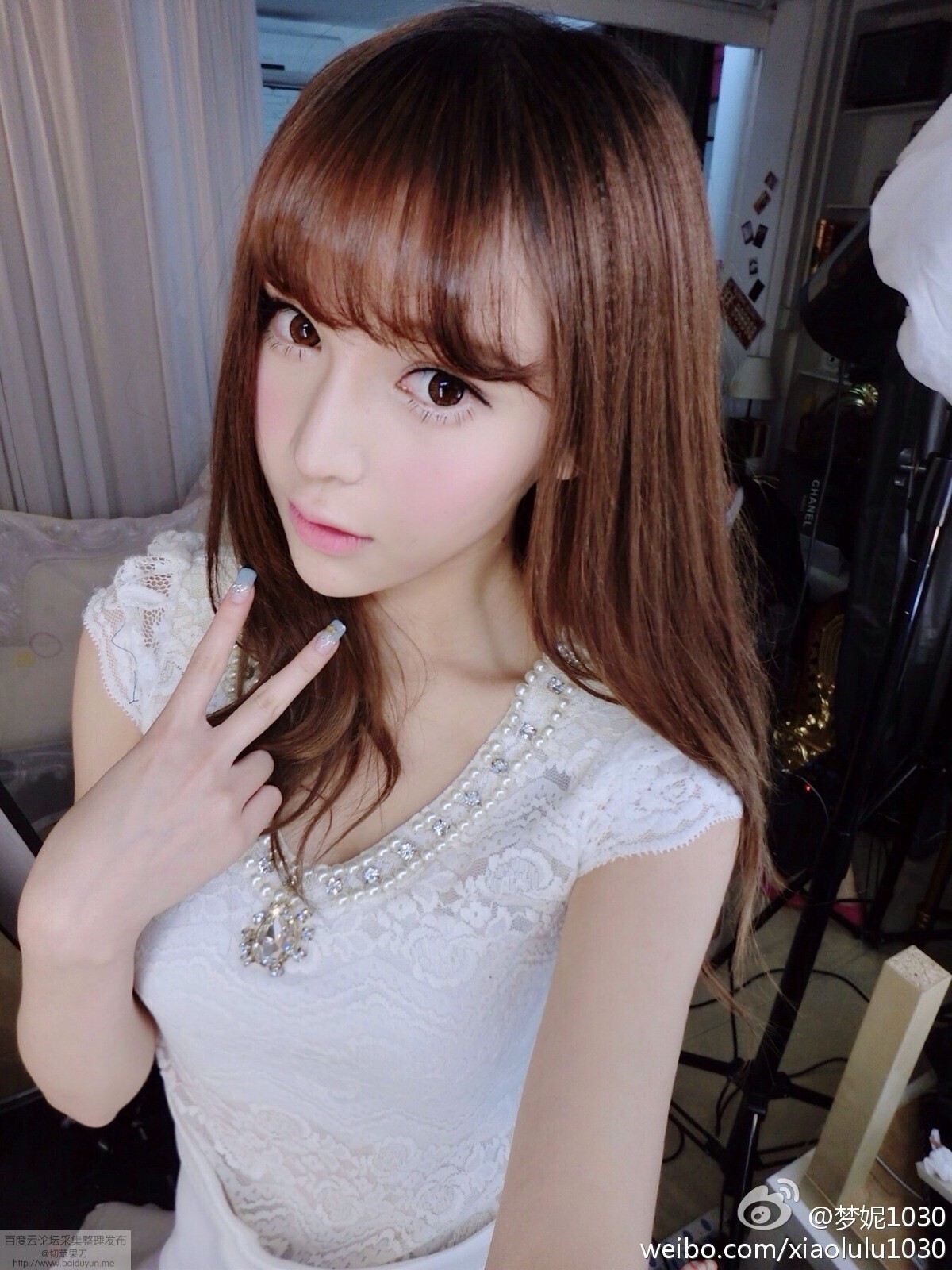 北舞校花翻版Angelababy 梦妮gabby小清新微博图集