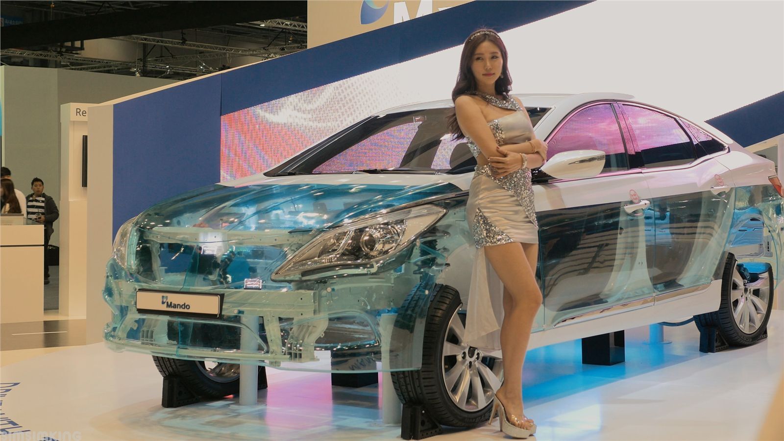 2015韩国车展 靓丽车模崔玉珍