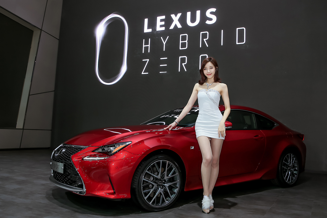 2015韩国国际车展靓丽车模金雅然