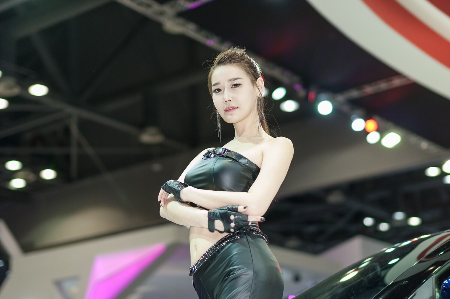 2015韩国国际车展超级车模李晓英