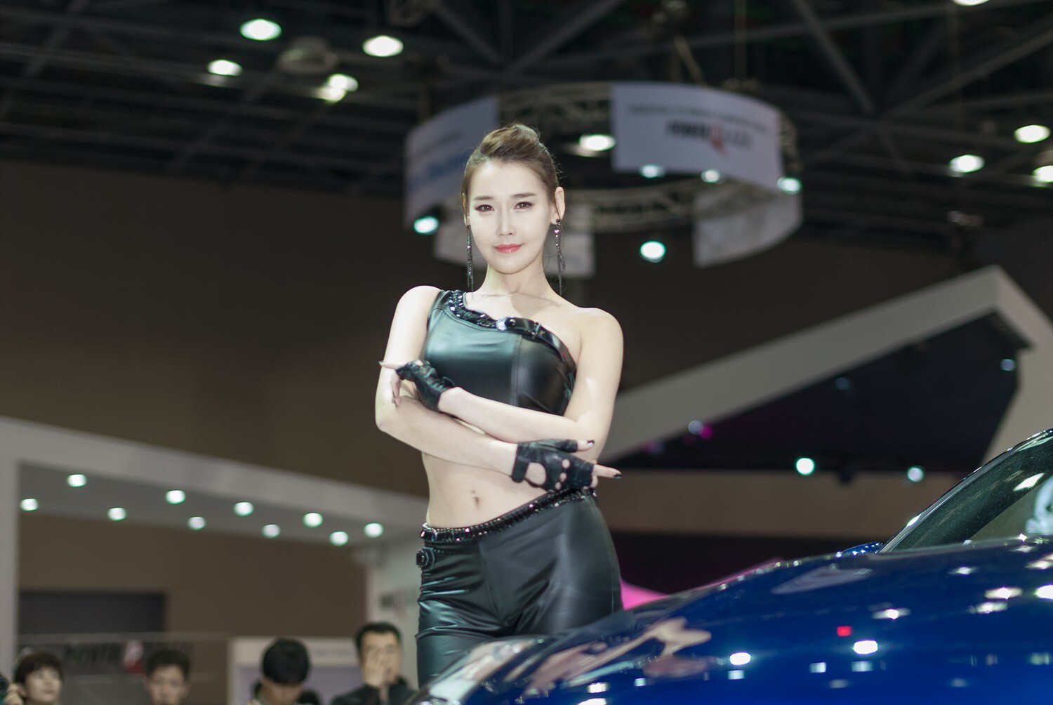 2015韩国国际车展超级车模李晓英