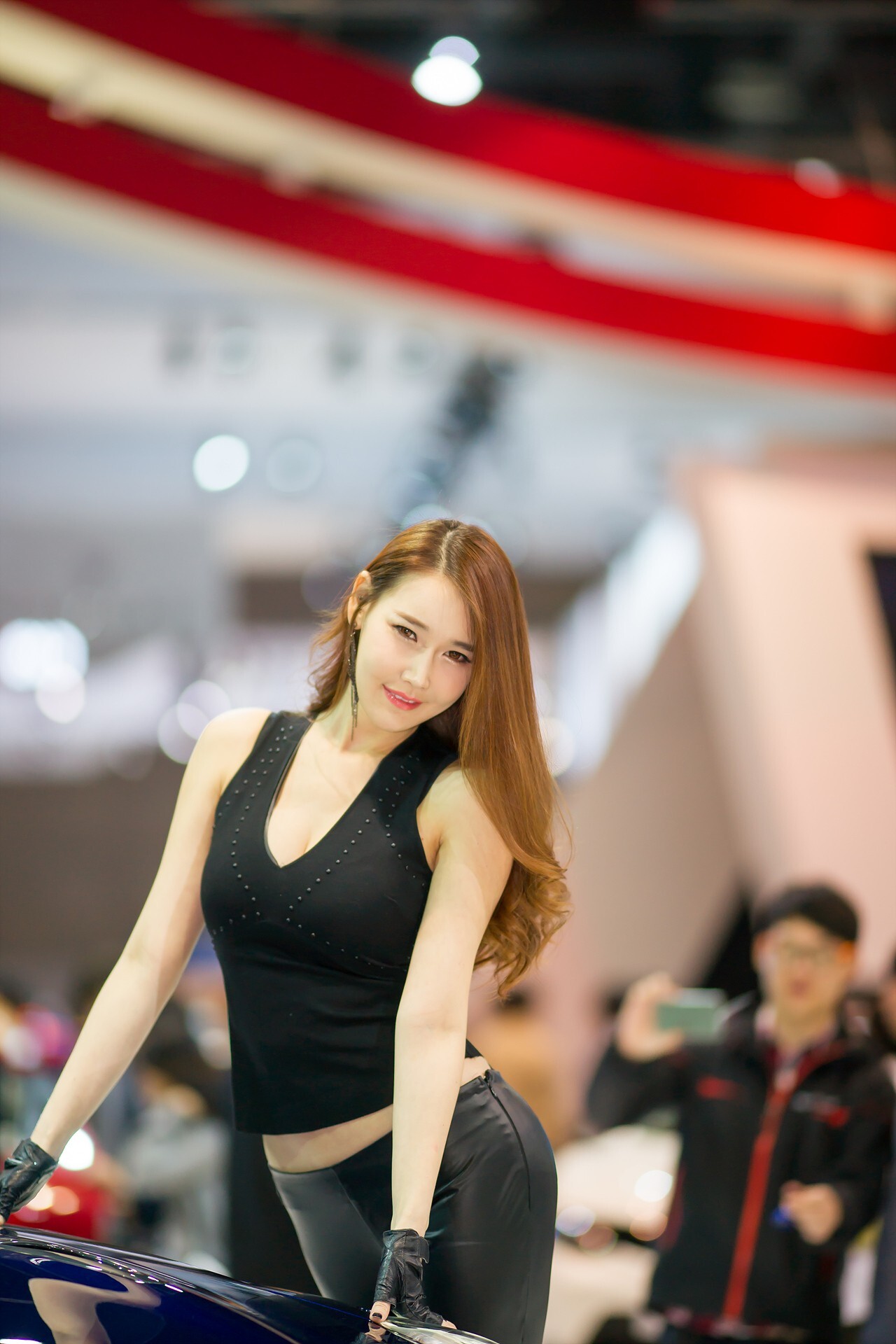 2015韩国国际车展超级车模李晓英