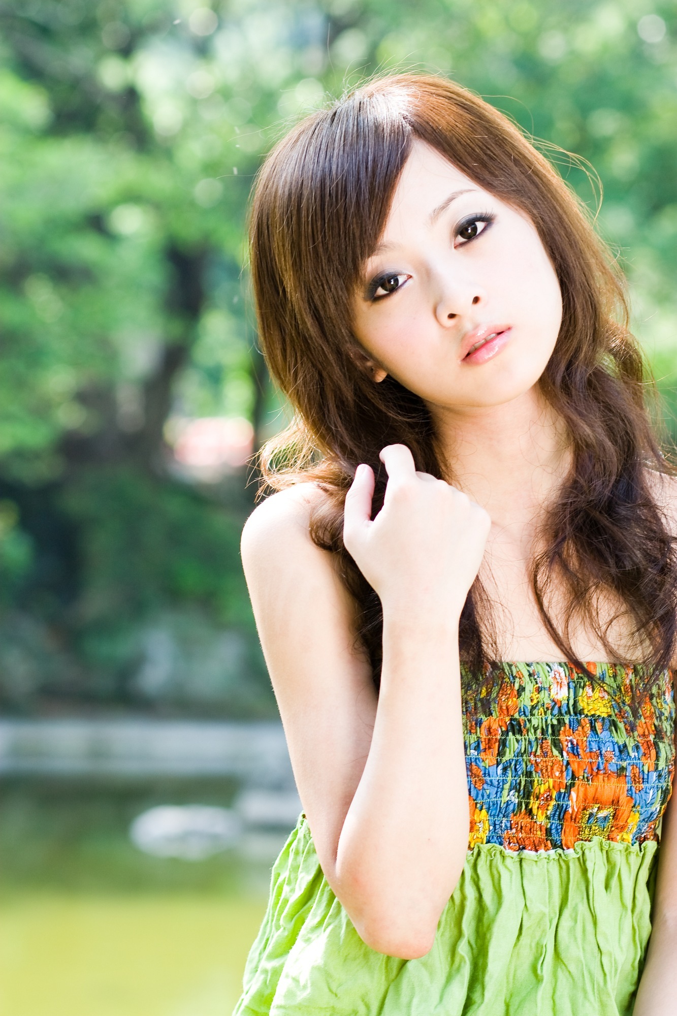 台湾清纯美女果子MM张凯洁@雙溪公園