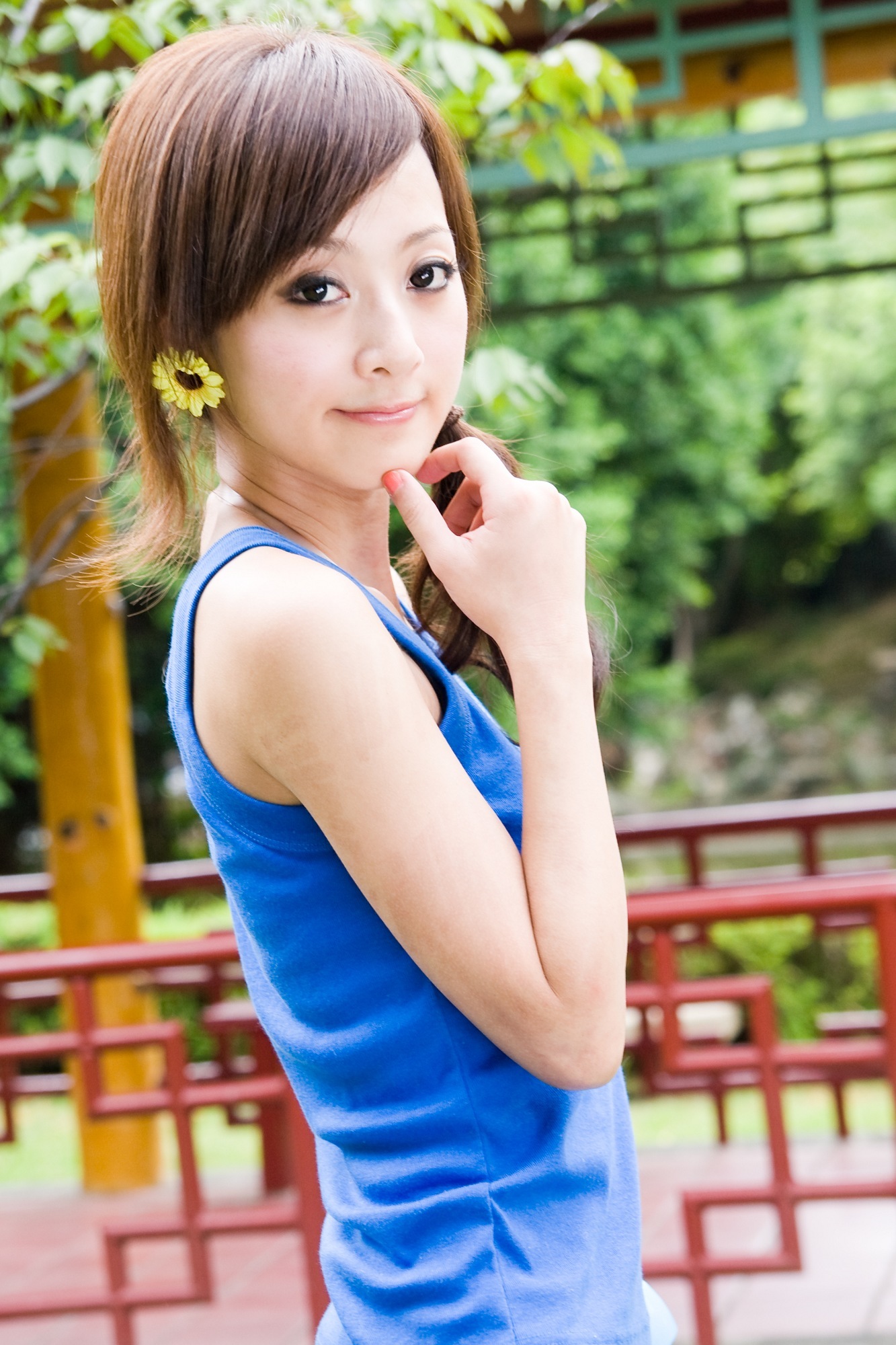 台湾清纯美女果子MM张凯洁@雙溪公園