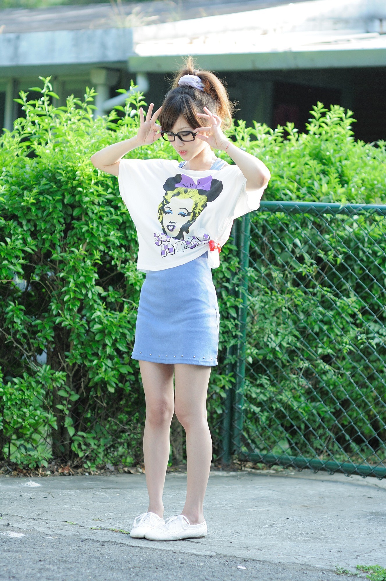 台湾清纯美女果子MM张凯洁@陽明山美軍宿舍1