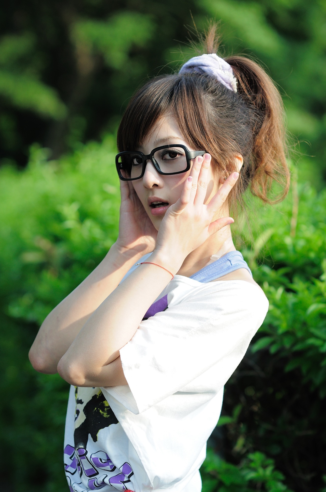 台湾清纯美女果子MM张凯洁@陽明山美軍宿舍1