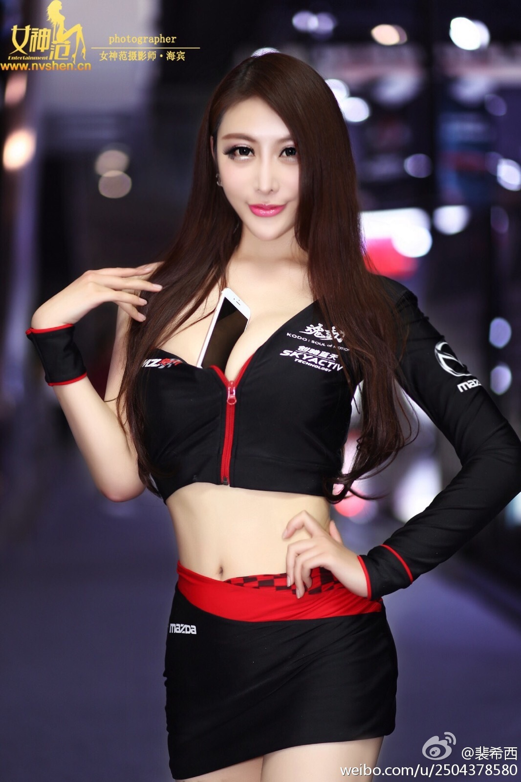 性感豪乳车模 - 裴希西 黑丝长腿姐姐 3