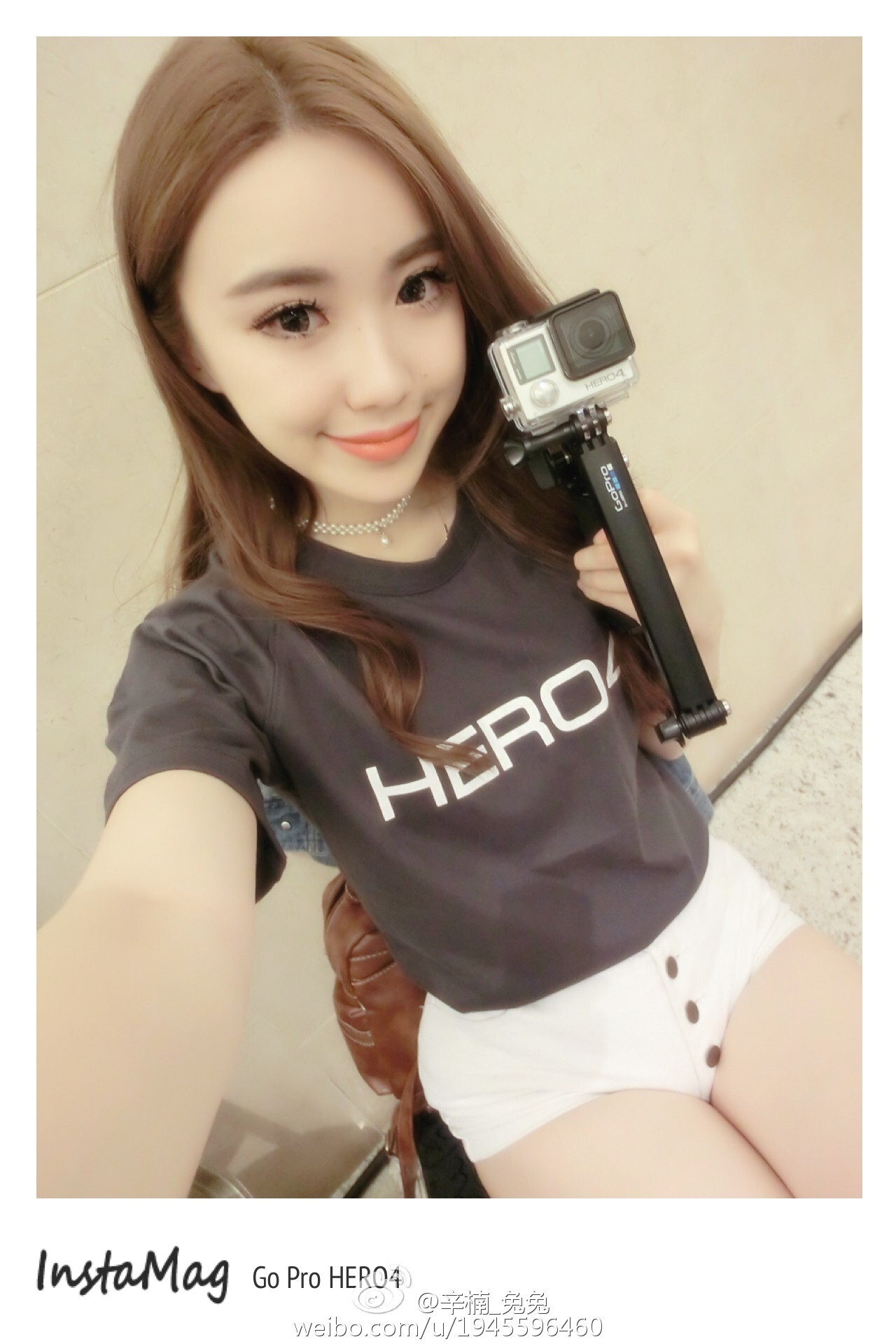 美女如云白衣美女车模辛楠兔兔微博图集